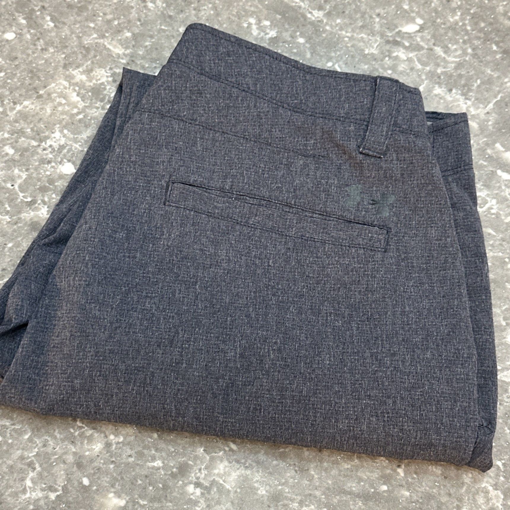 Under Armour Under Armour Pants Mens 36x32 Gray Lightweight Chino Straight Leg All Season Gear Logo Casual Size US 36 / EU 52 - 3 Thumbnail