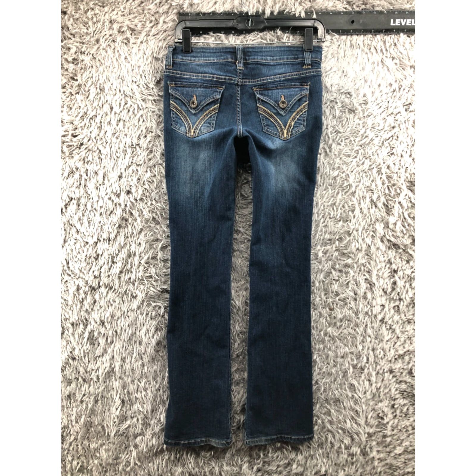 Vintage Blue Spice Jeans Bootcut Women Size 5 Regular Medium Wash Blue 5-Pocket Design Denim Cotton Zipper Button Belt Loops Belt Loops Mens Womens Girls? Size 27" / US 4 / IT 40 - 5 Thumbnail