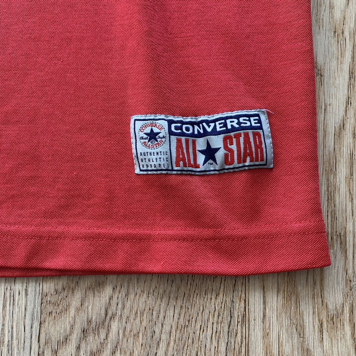 Converse × Vintage Vintage 90s Converse Streetwear Shirt Jersey Material Size US L / EU 52-54 / 3 - 3 Thumbnail