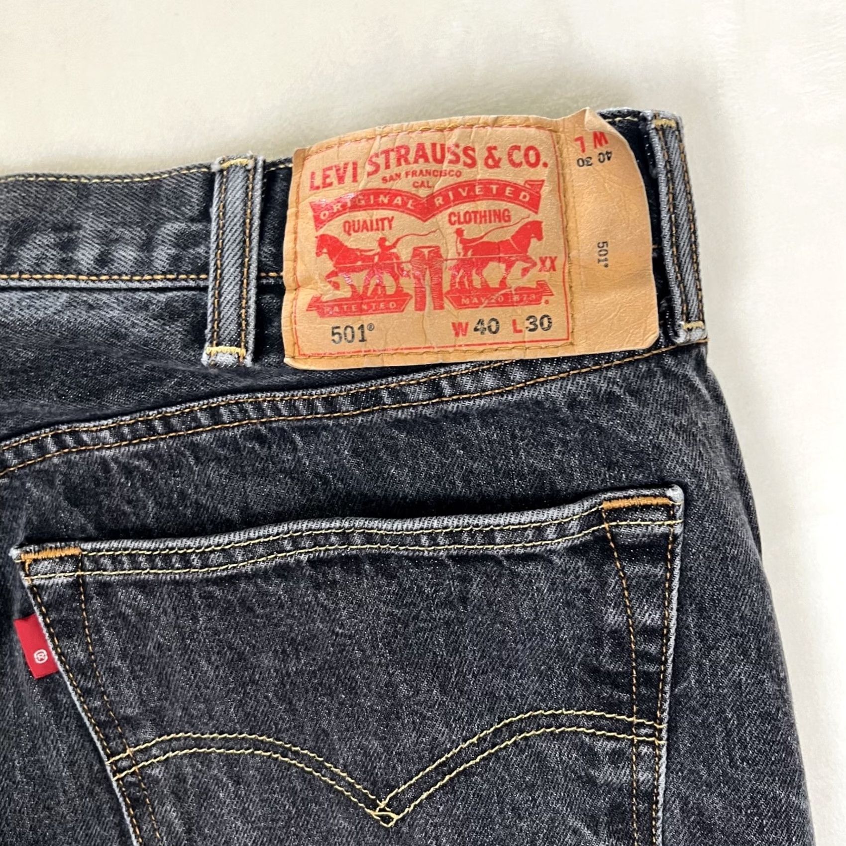 Levi's VINTAGE Levi's 501 Black Jeans Size 38x29 Grunge Y2K Size US 38 / EU 54 - 5 Thumbnail