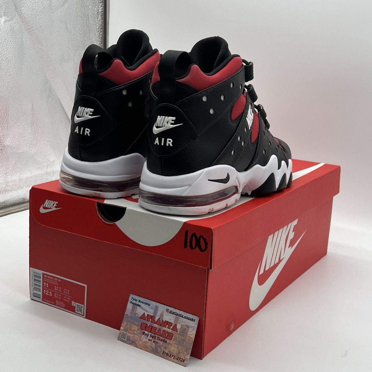 Jordan Brand Nike air max 2 black gym red Size US 11 / EU 44 - 5 Thumbnail