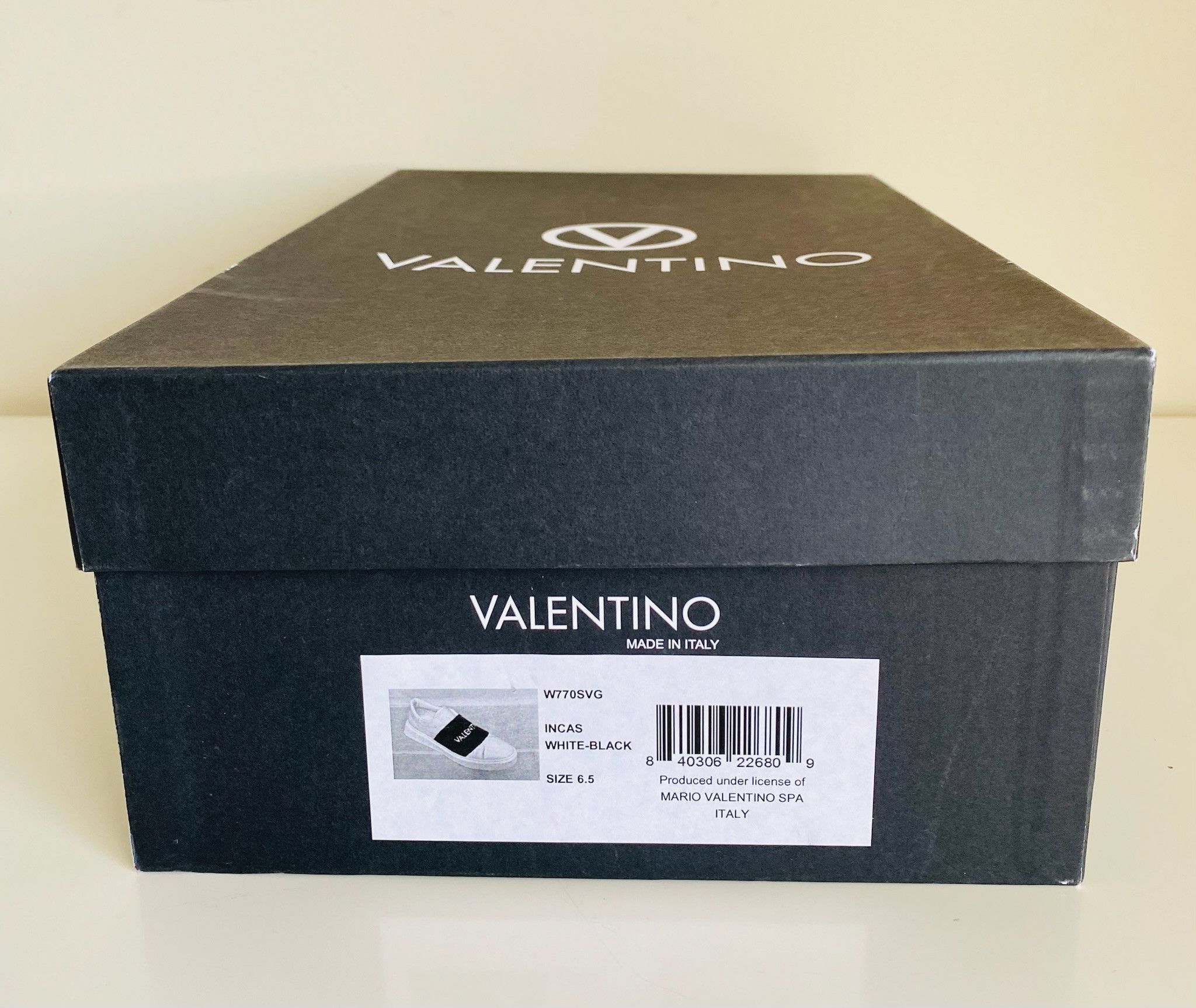 Mario Valentino Mario Valentino White Leather Logo Band Sneakers Size US 6.5 / IT 36.5 - 10 Thumbnail