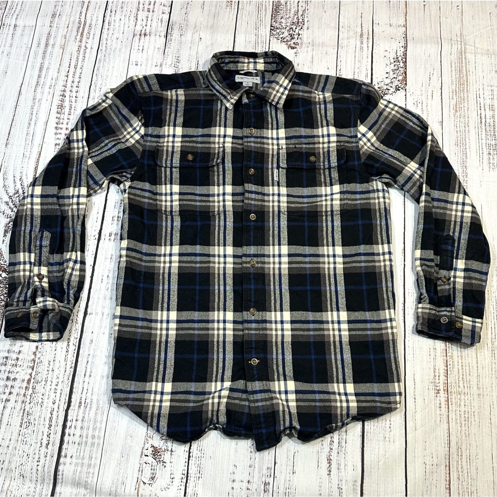 Carhartt Carhartt Button-Up Plaid Flannel 2 Pocket Workwear Men's 2XL Multicolor Grip Button-Down Casual Shirt Size US XXL / EU 58 / 5 - 2 Thumbnail