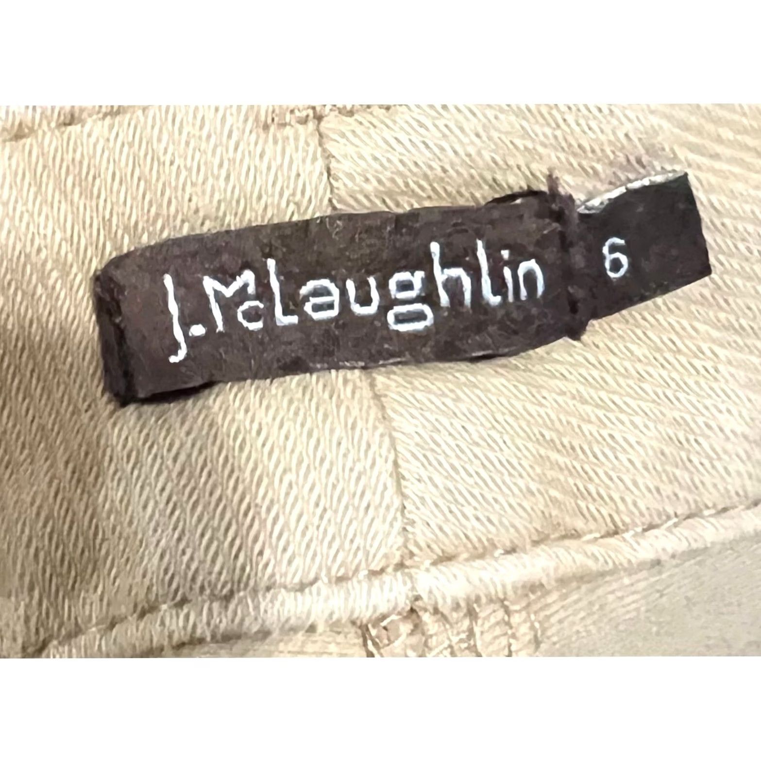 J.McLaughlin J. McLaughlin Jeans Tan Women’s 6 Cotton Spandex Slim Leg Mid Rise 30in Inseam Size 28" / US 6 / IT 42 - 5 Thumbnail