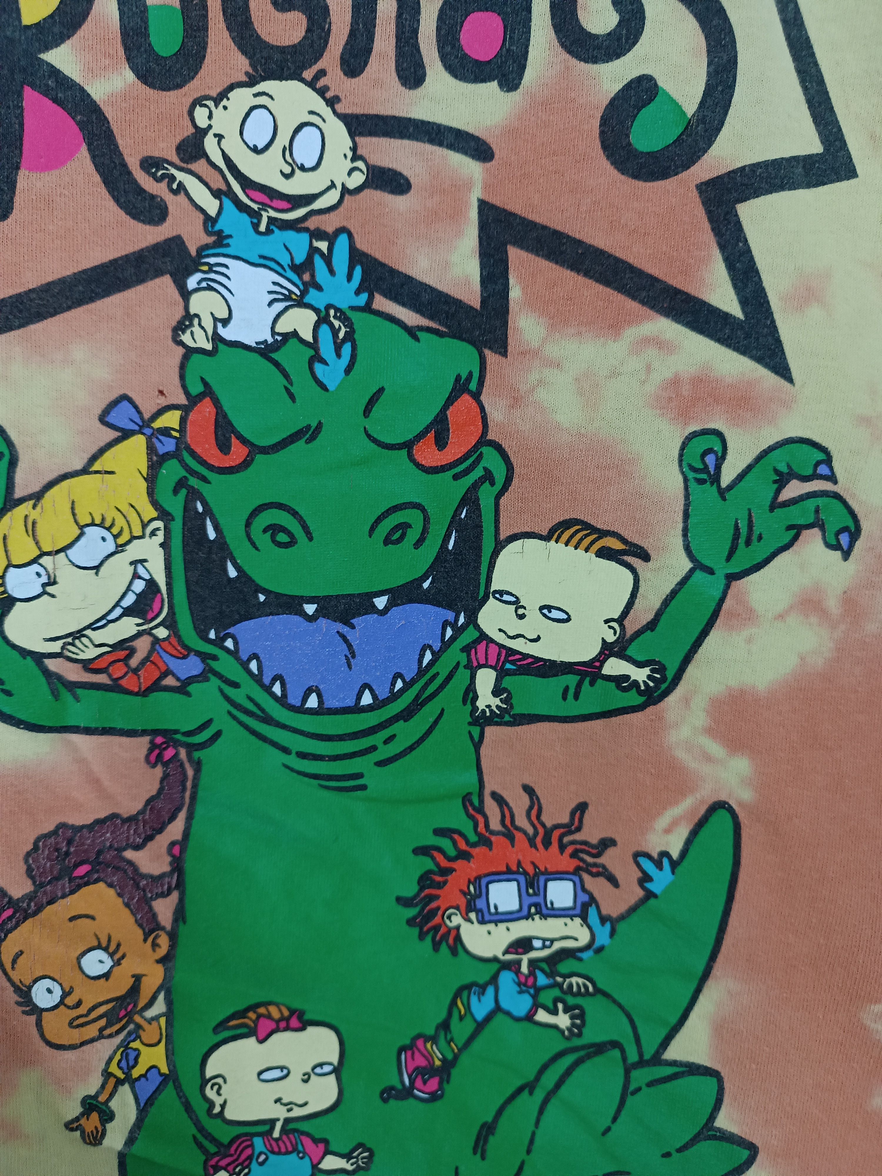 Nickelodeon VINTAGE RUGRATS TIE DYE STYLE TEE hey arnold dinosaur Size US M / EU 48-50 / 2 - 10 Thumbnail
