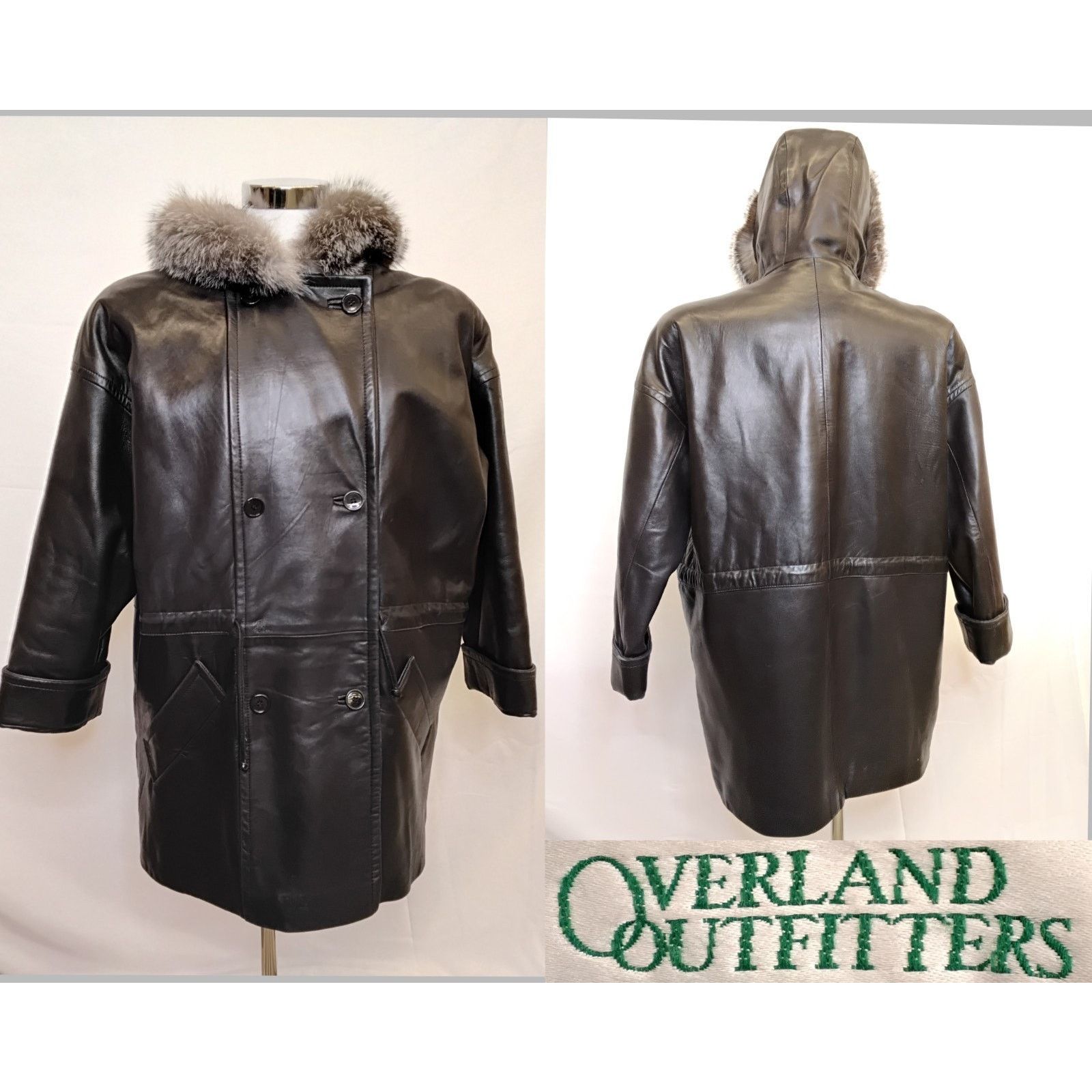 Other Overland Outfitters Leather Overcoat Men's L Real Fox Fur Size US L / EU 52-54 / 3 - 1 Thumbnail