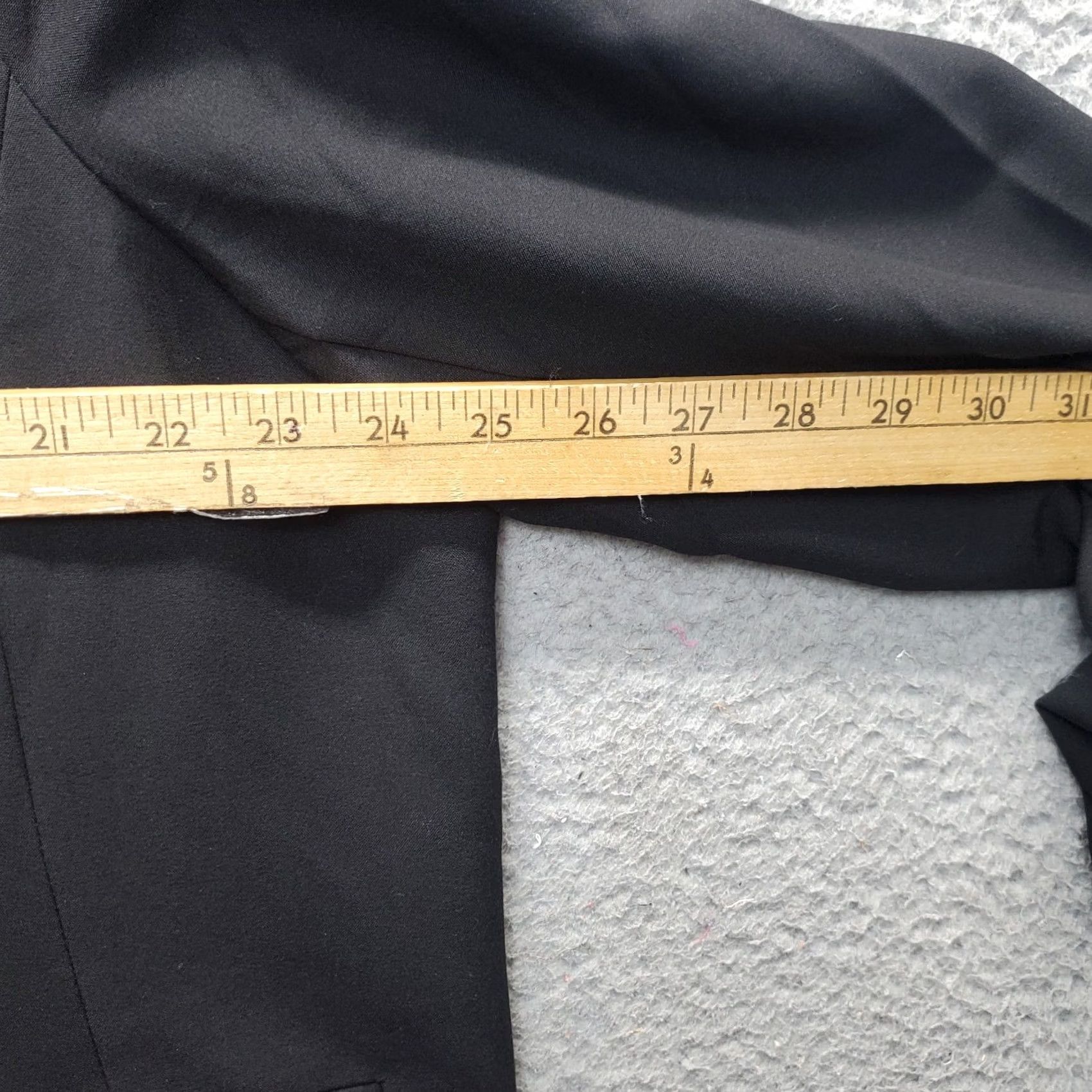 Vintage Lane Bryant Womens Blazer Black Size 22 Notch Lapel Single Breasted Jetted Pockets Size 3XL / US 20-22 - 5 Thumbnail