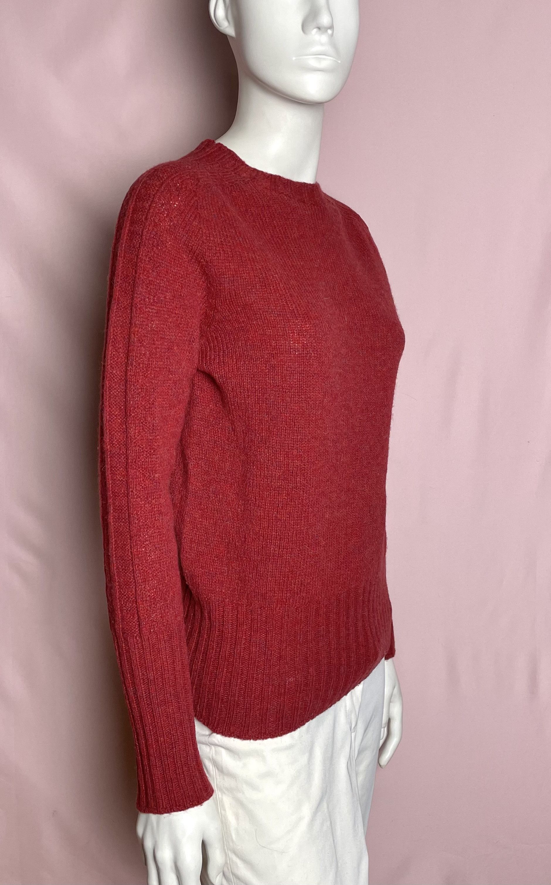 Harley of Scotland Harley of Scotland Wool Sweater Red Size M/L Size M / US 6-8 / IT 42-44 - 3 Thumbnail