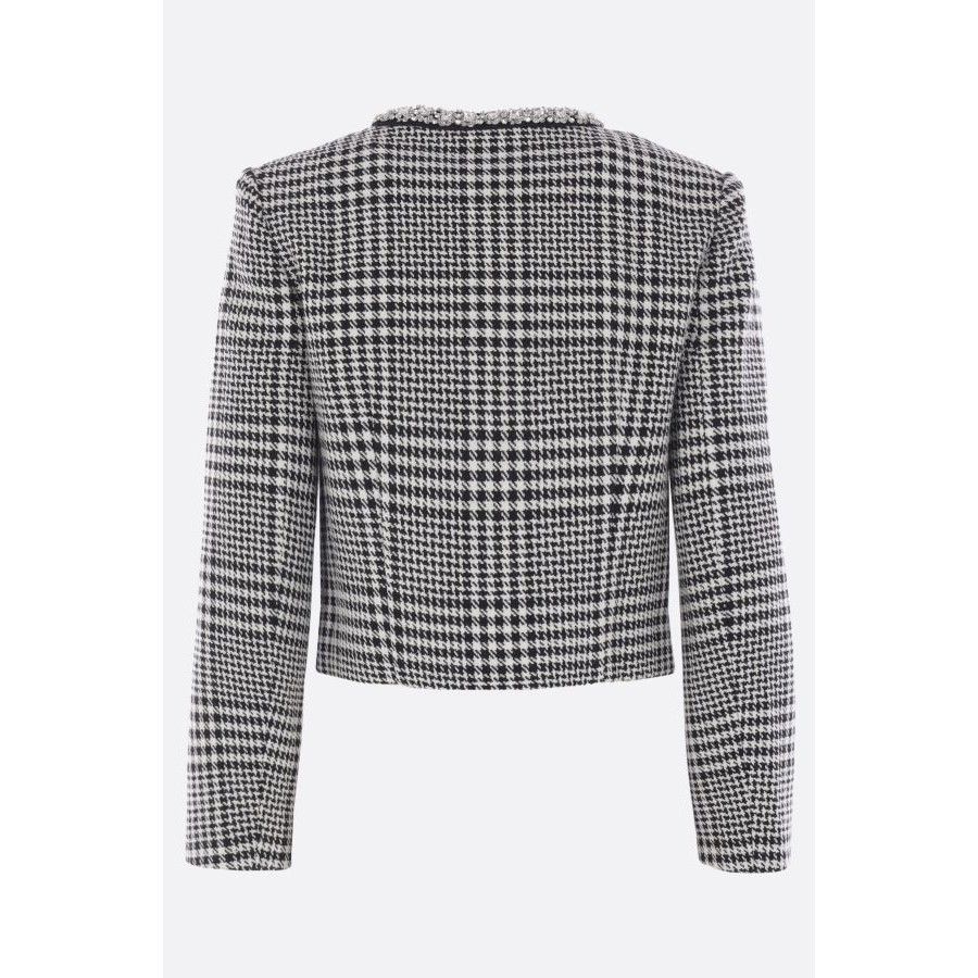 Other SELF-PORTRAIT Houndstooth Multicolor Crystal Trim Jacket New Size M / US 6-8 / IT 42-44 - 2 Thumbnail