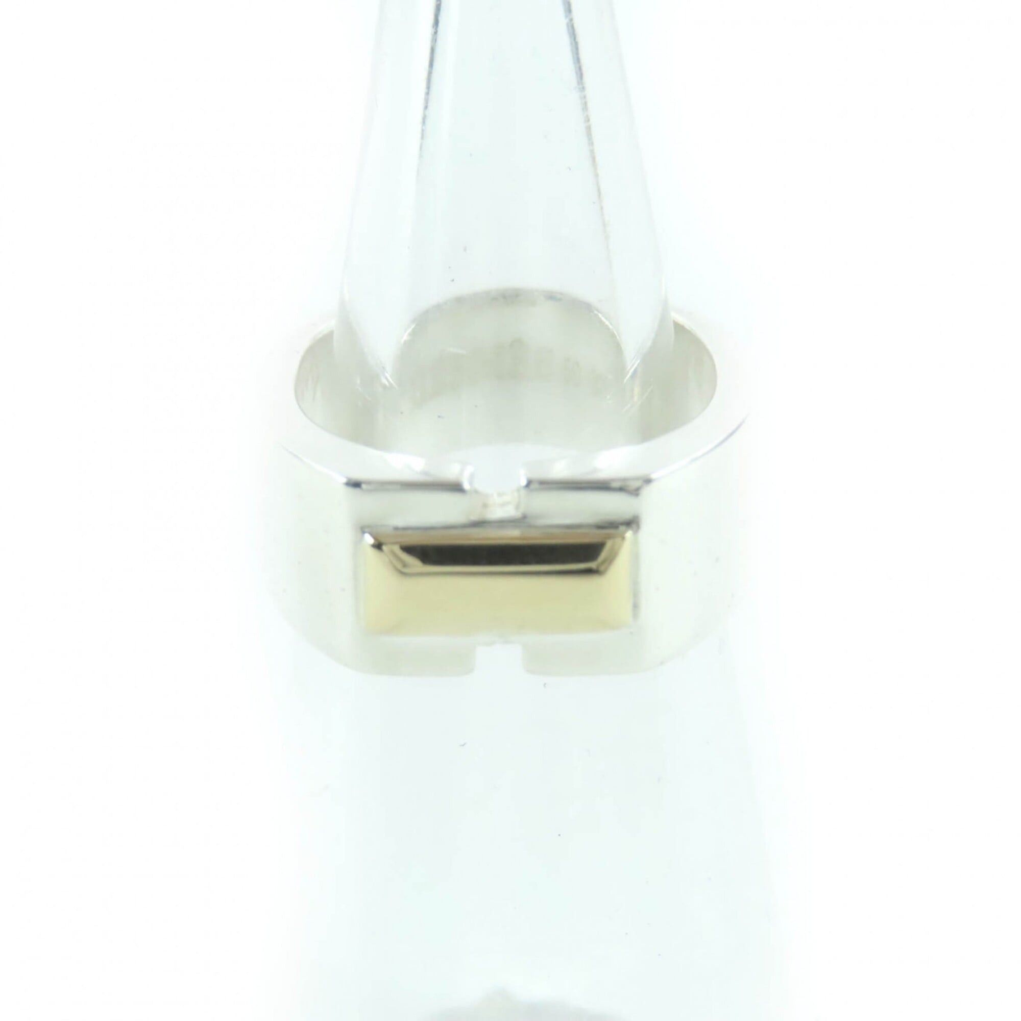 Hermes HERMES Vintage Bucket Ring, 925 Sterling Silver and 18K Gold, Size 50 (Japanese size equivalent), Weight: 7.58g, Women's. Size ONE SIZE - 1 Thumbnail
