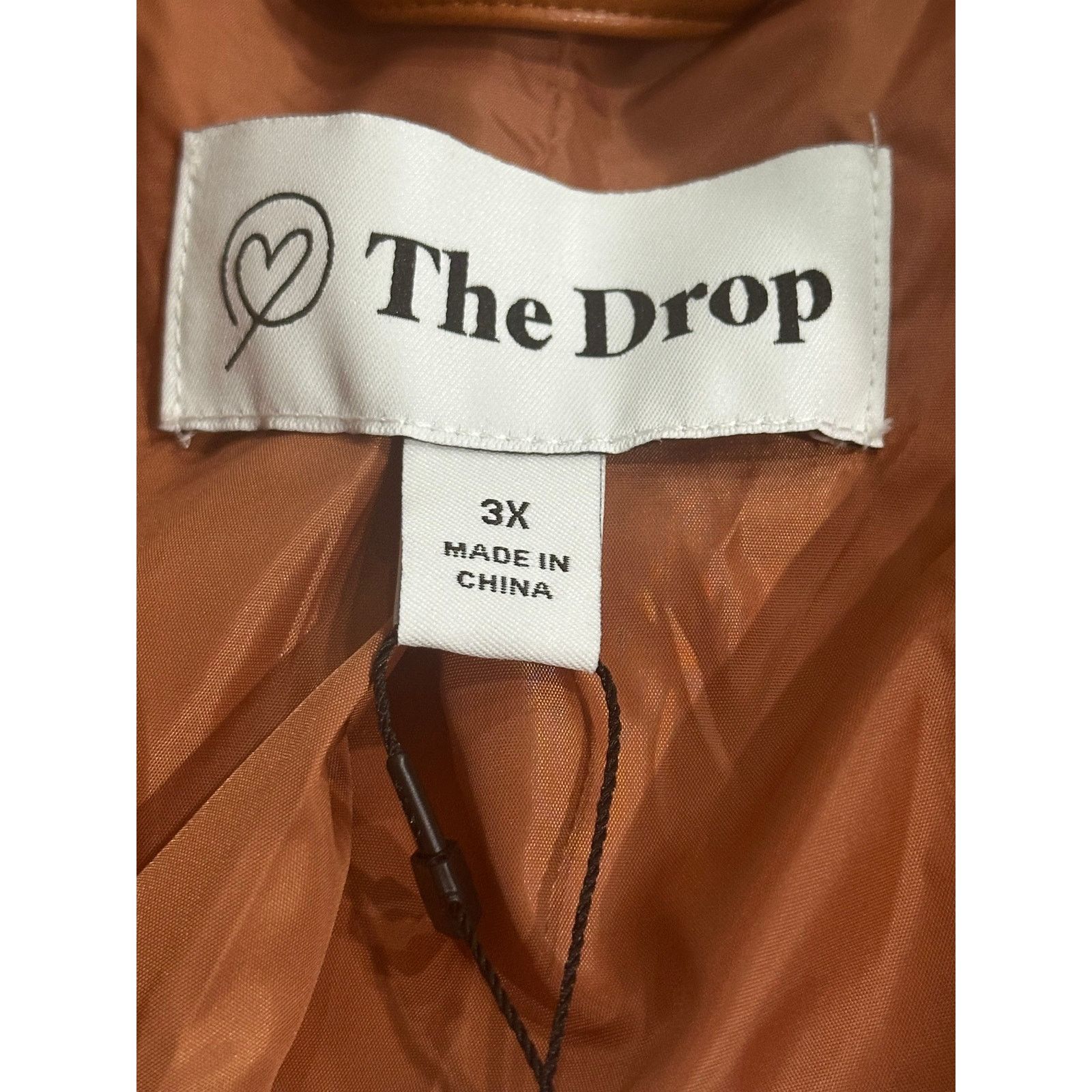 Other NWT Staples by The Drop Women's Priscilla Leather Puffer 3XL Size 3XL / US 20-22 - 4 Thumbnail