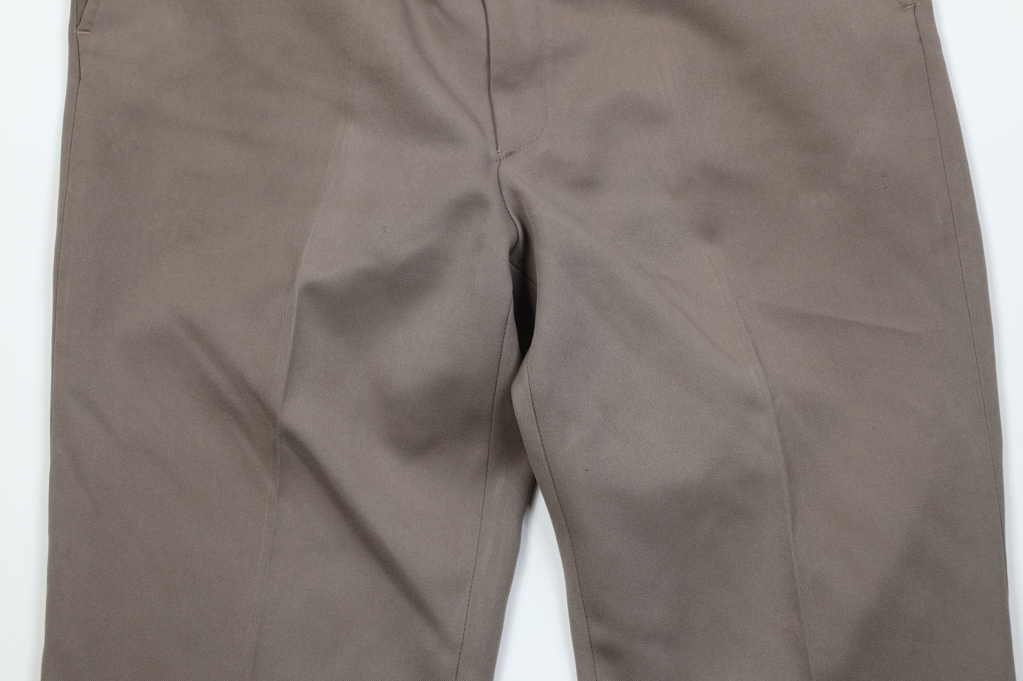 Vintage Vintage 70s Streetwear Knit Wide Leg Chino Pants Beige USA Size US 36 / EU 52 - 3 Thumbnail