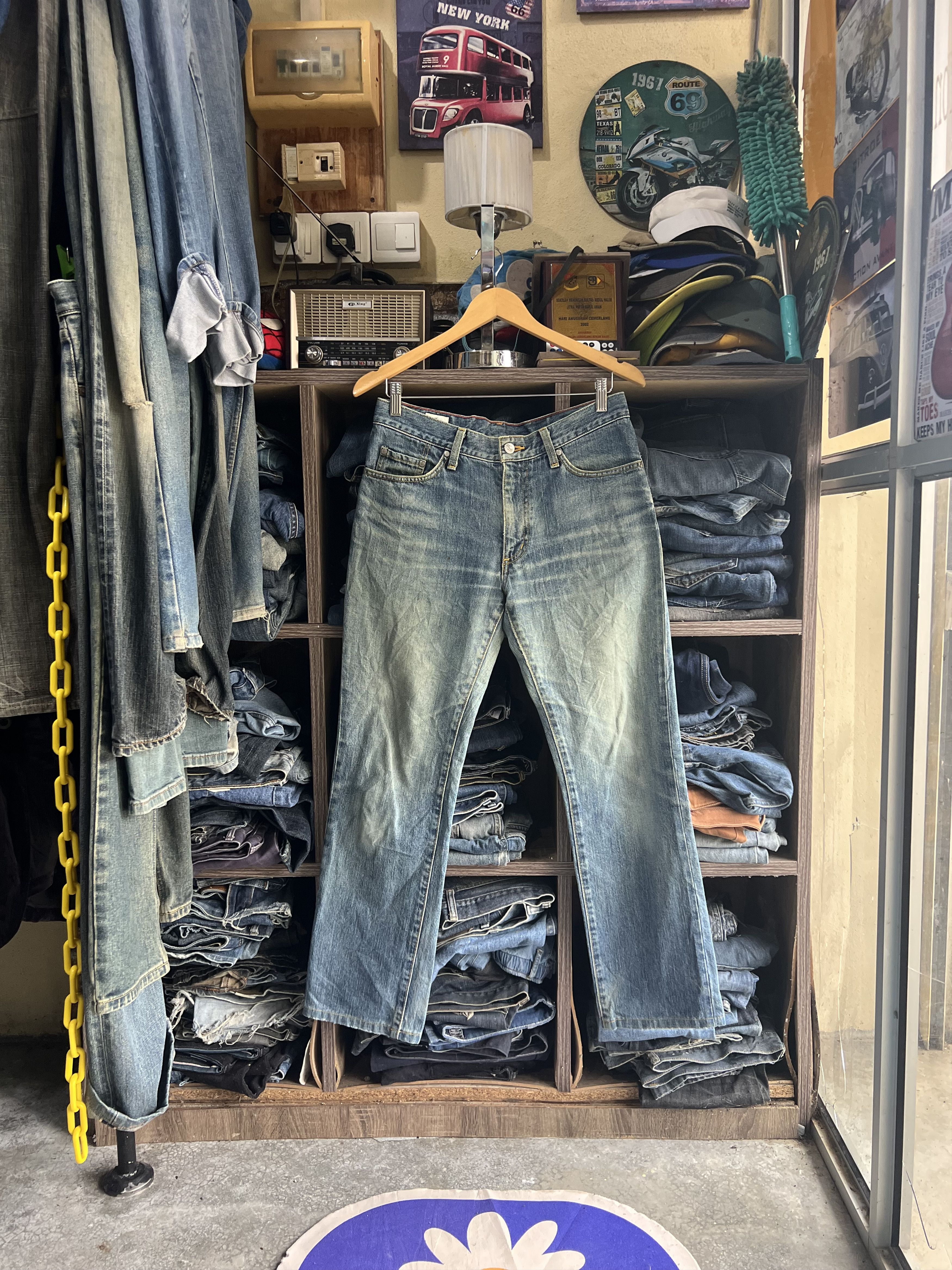 Lacoste 🔥Vintage Lacoste Made in Japan Distressed Denim Size US 31 - 17 Thumbnail