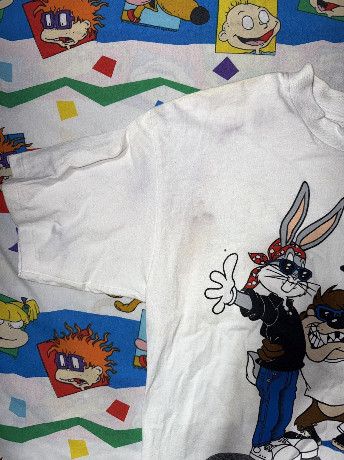 Other Vintage ‘2NZ’ Wile E Coyote Bugs Bunny Taz Daffy Duck Tee Size US XL / EU 56 / 4 - 4 Thumbnail