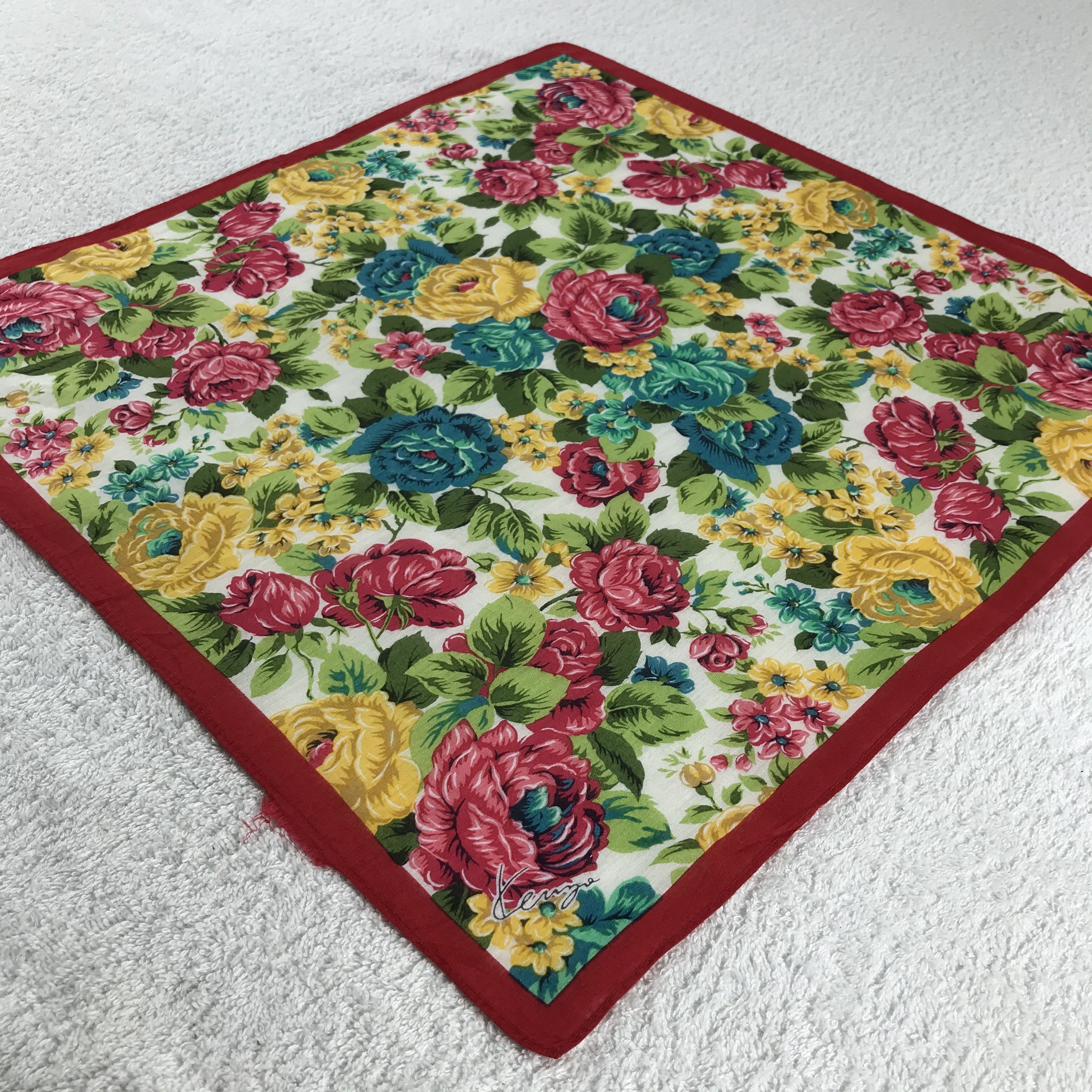 Kenzo × Vintage Kenzo Bandana / Handkerchief / Neckerchief - S333 Size ONE SIZE - 2 Thumbnail