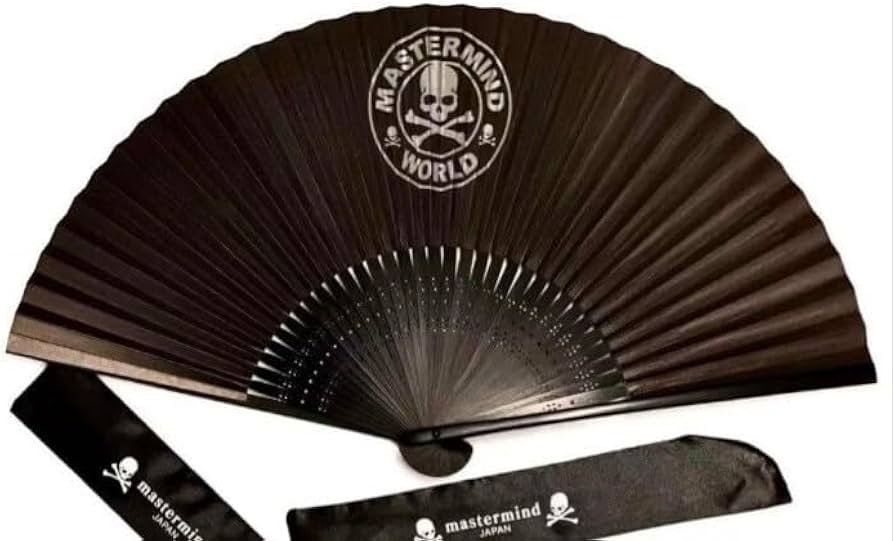 NWT Mastermind Japan Skull Fan In Black