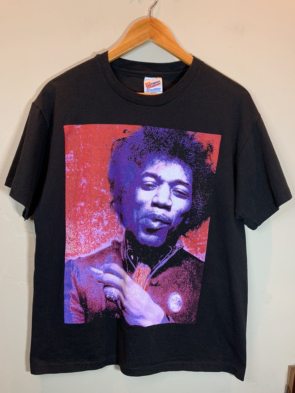 Band Tees *RARE* Vintage 90’s Jimi Hendrix Smoking Single Stitch Shirt Size US L / EU 52-54 / 3 - 1 Thumbnail