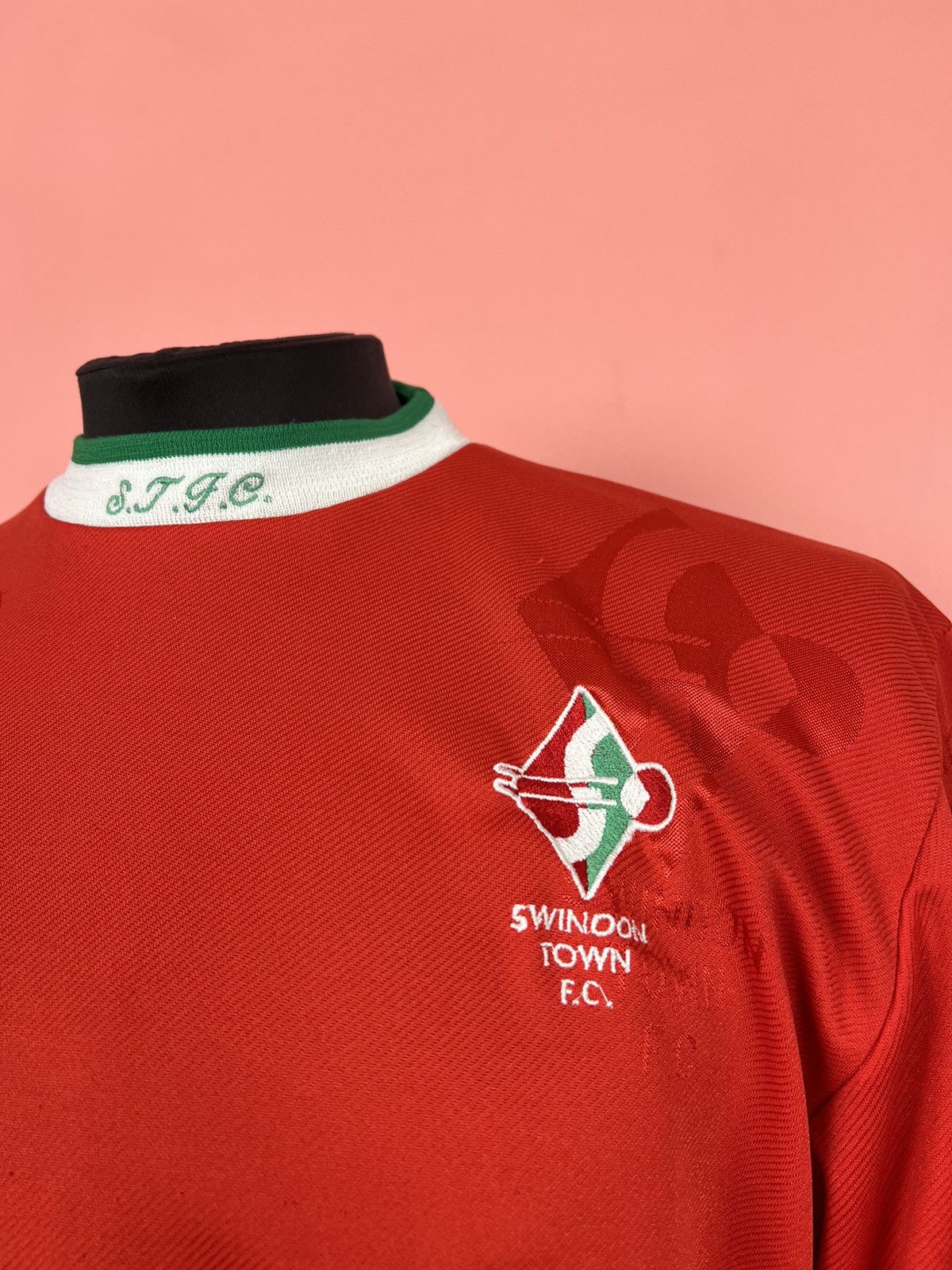 Mizuno × Vintage Mizuno swinoon town football soccer jersey vintage rare VTG Size US L / EU 52-54 / 3 - 4 Thumbnail