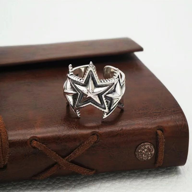 Other Retro Triple Star Ring Size ONE SIZE - 1 Thumbnail