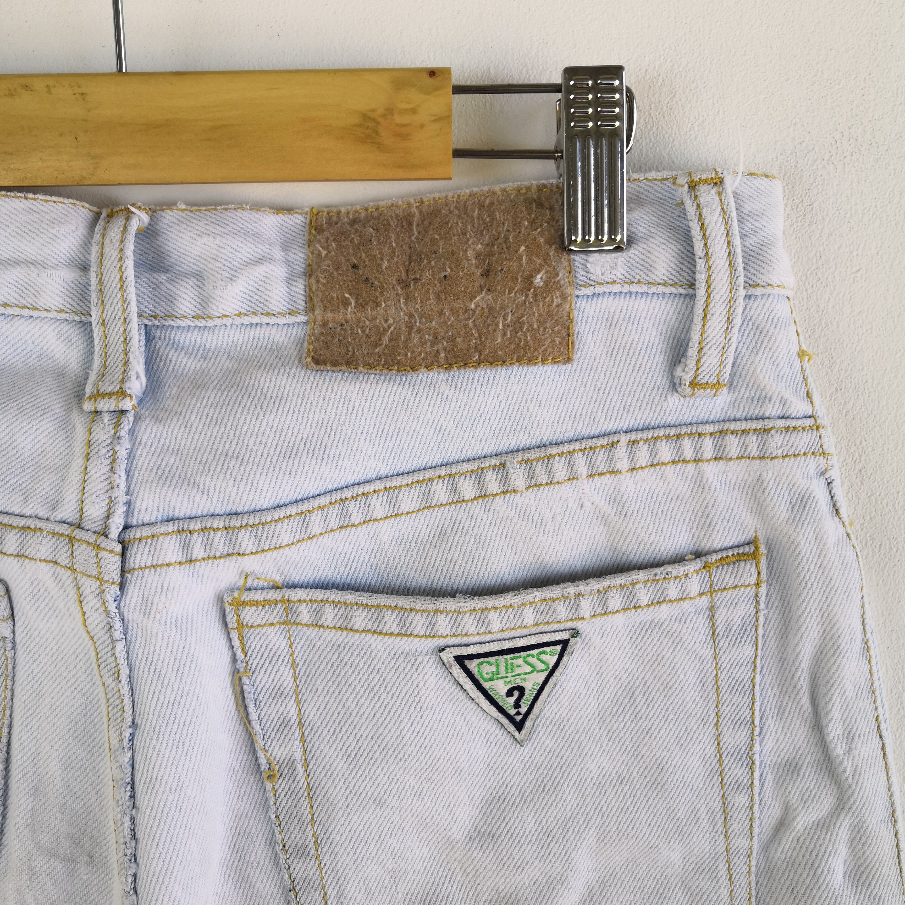 Guess Vintage 90s Guess Sun Faded Denim Guess Light Wash Jeans Size 26" / US 2 / IT 38 - 5 Thumbnail