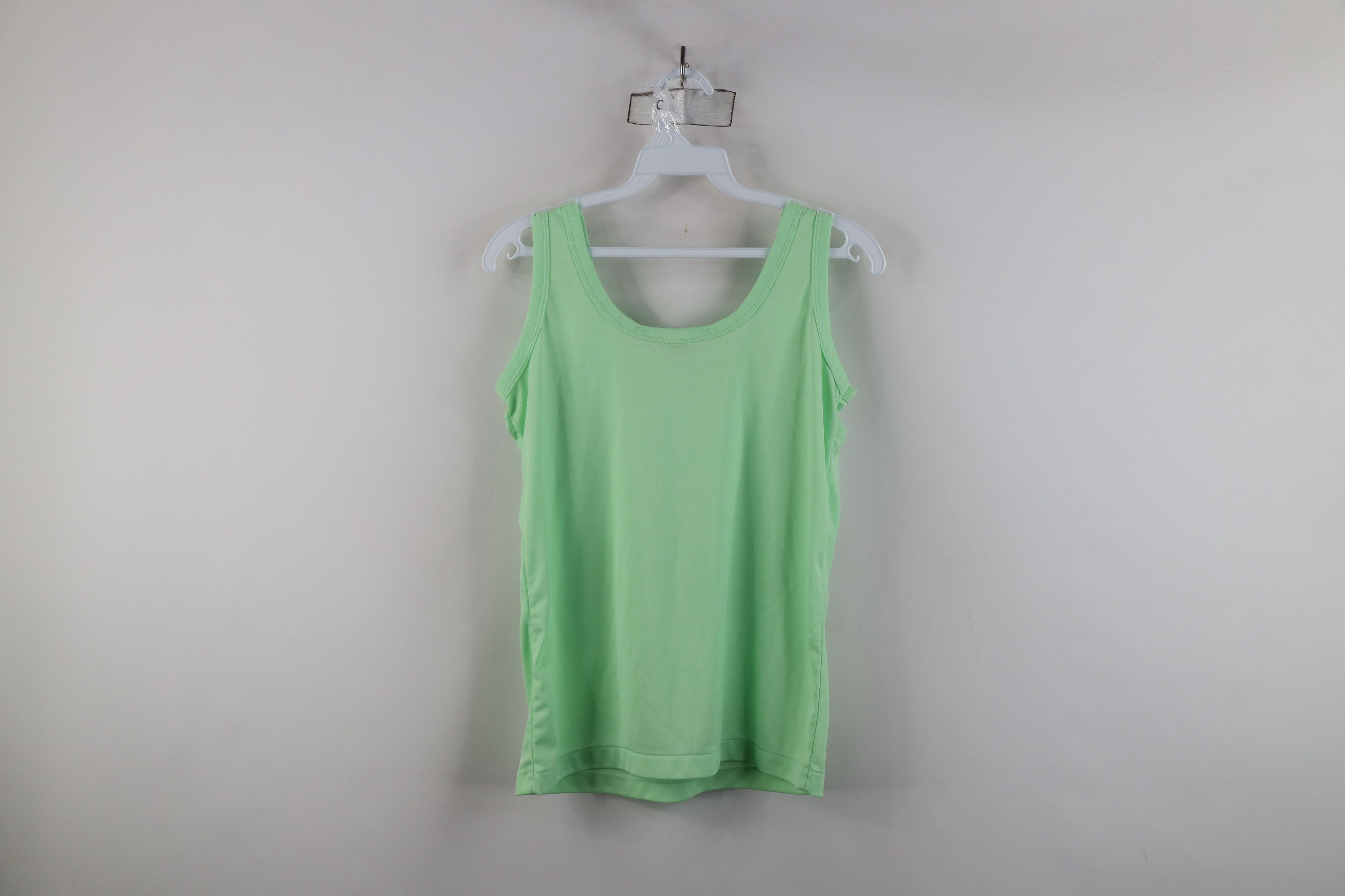 Vintage Vintage 70s Streetwear Knit Tank Top T-Shirt Light Green Size L / US 10 / IT 46 - 7 Thumbnail
