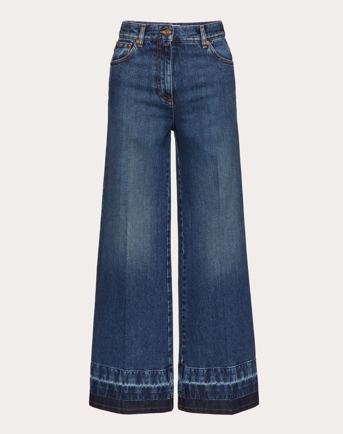 Valentino o1s1wg110525 Washed Denim Jeans in Blue Size 24" / US 00 / IT 34 - 1 Thumbnail
