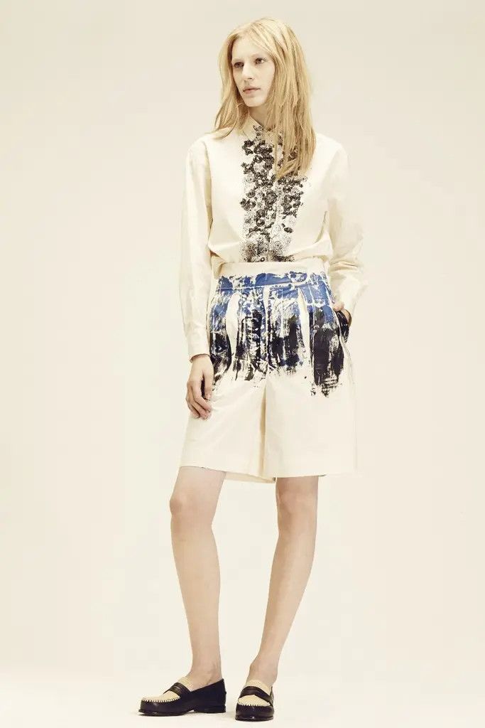 Bottega Veneta Bottega Veneta Resort 2014 Roller Painted Bermuda Shorts Size 28" / US 6 / IT 42 - 18 Thumbnail