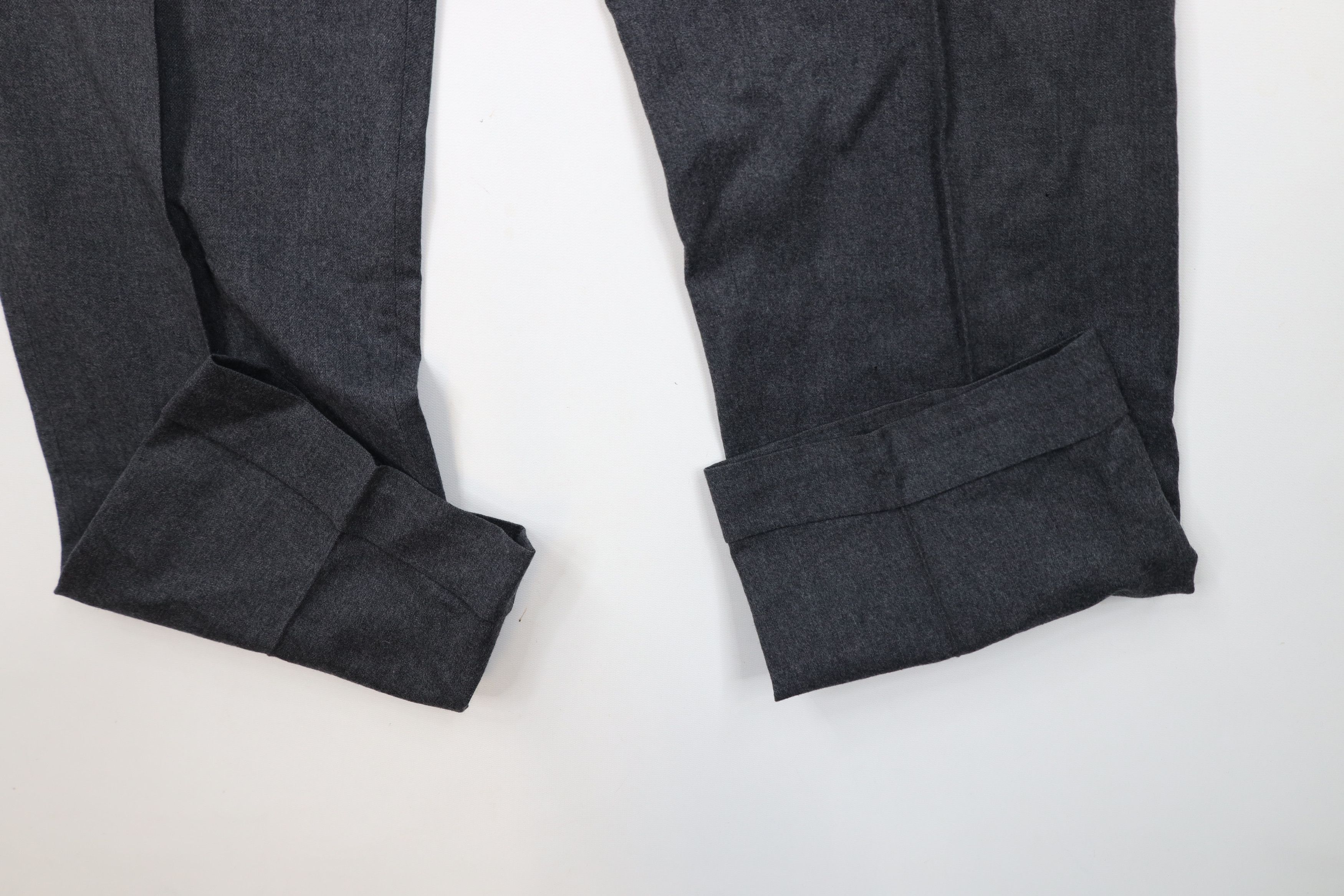 Vintage Vintage 50s 60s Streetwear Wool Cuffed Chino Pants Gray USA Size US 36 / EU 52 - 6 Thumbnail