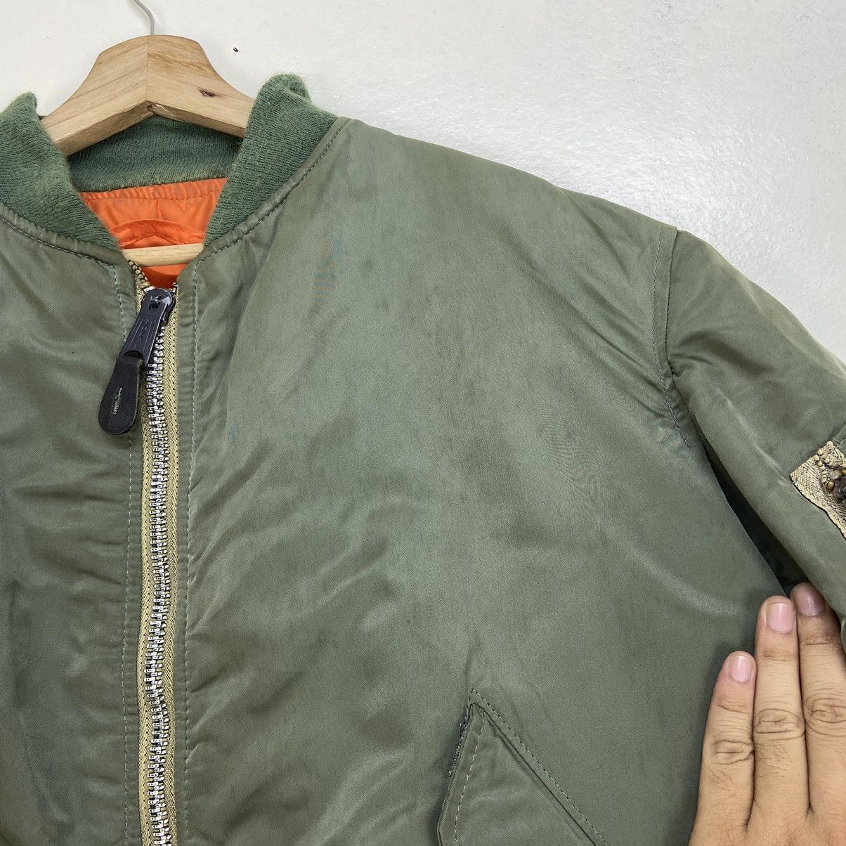 Alpha Industries Vintage Alpha Industries Bomber Flight MA-1 Jacket Size US L / EU 52-54 / 3 - 6 Thumbnail