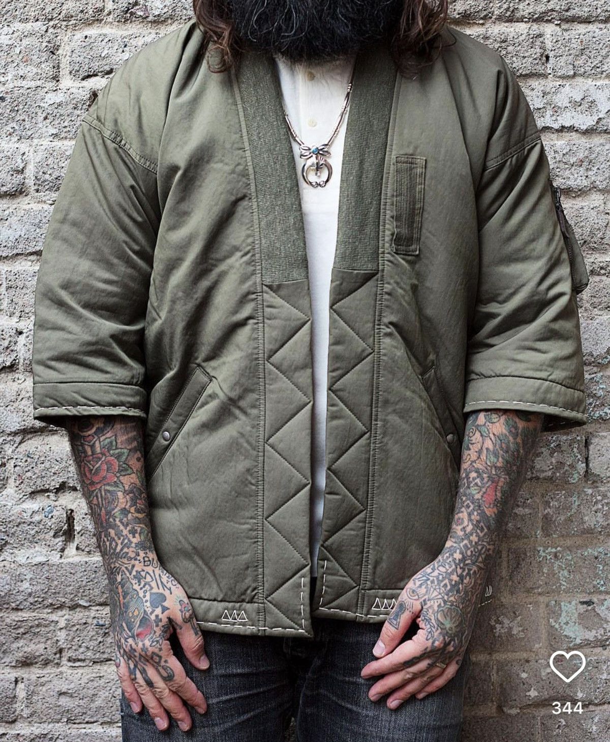 Visvim visvim 17aw sanjuro kimono down jkt ，size3 Size US L / EU 52-54 / 3 - 2 Thumbnail