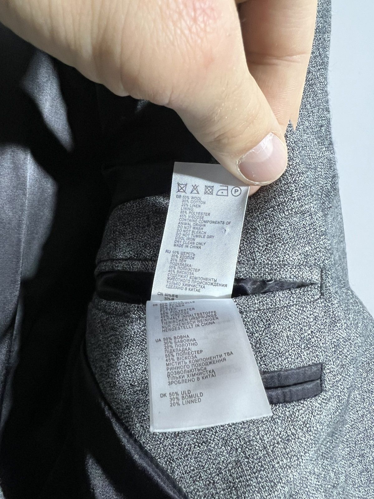 Reiss Reiss Gray Double-Breasted Blazer Jacket Size US M / EU 48-50 / 2 - 11 Thumbnail
