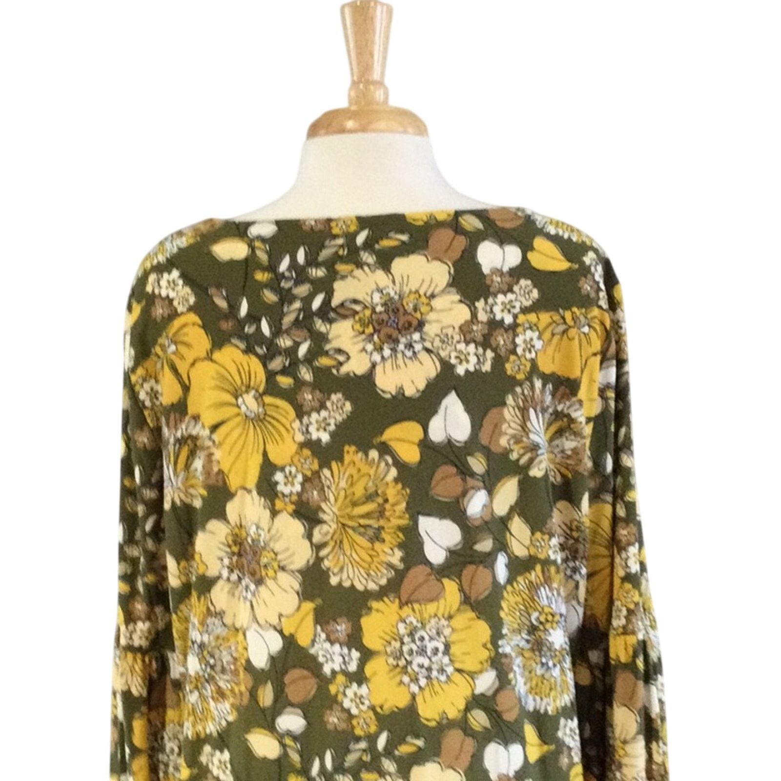 Tommy Hilfiger Tommy Hilfiger Floral Sheath Tie Neck Peplum Sleeve Dress 16 Size XXL / US 16-18 / IT 52-54 - 8 Thumbnail
