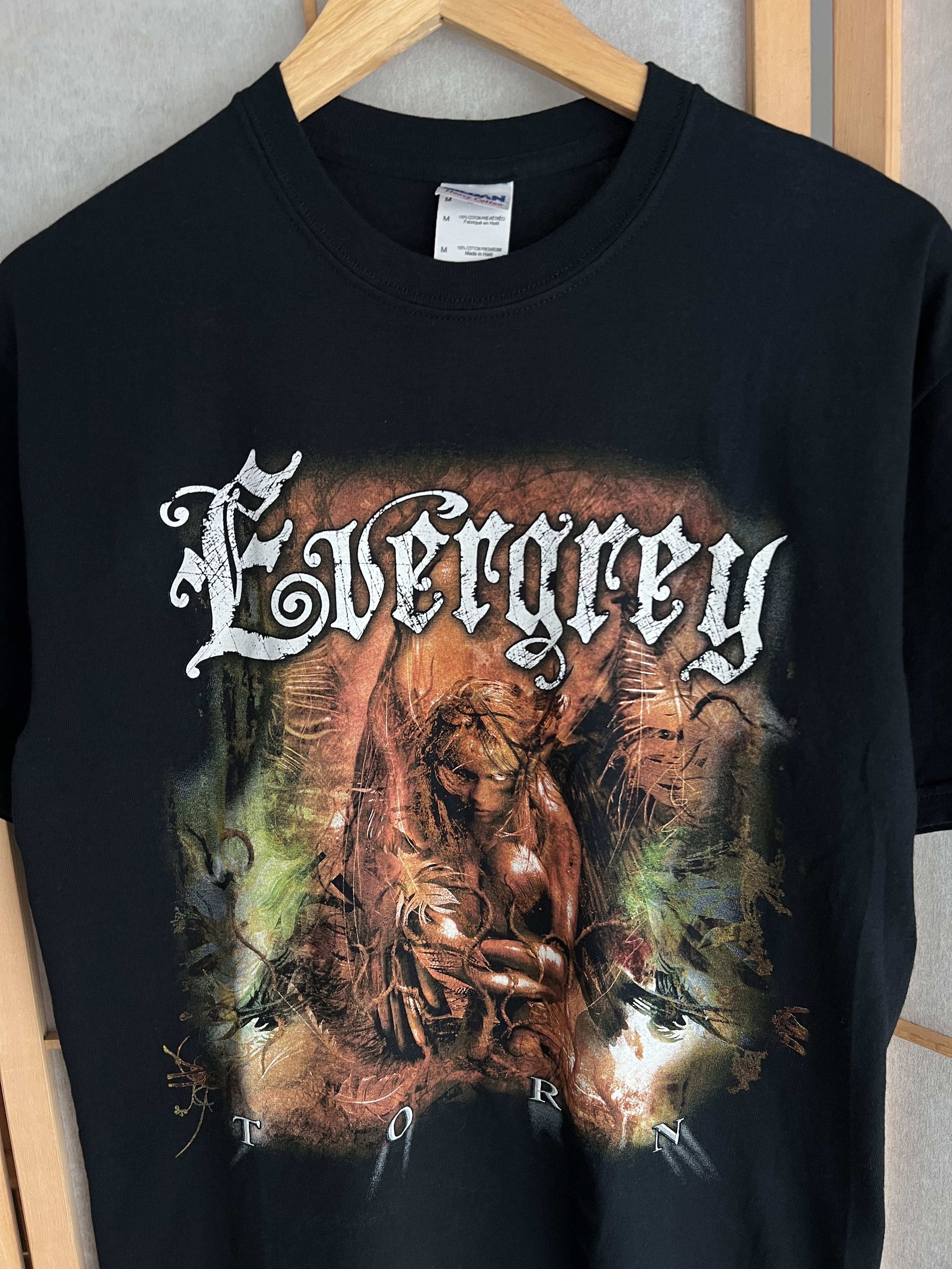 Band Tees Rare! Evergrey vintage 2009 Europe tour t shirt Torn promo Size US L / EU 52-54 / 3 - 2 Thumbnail