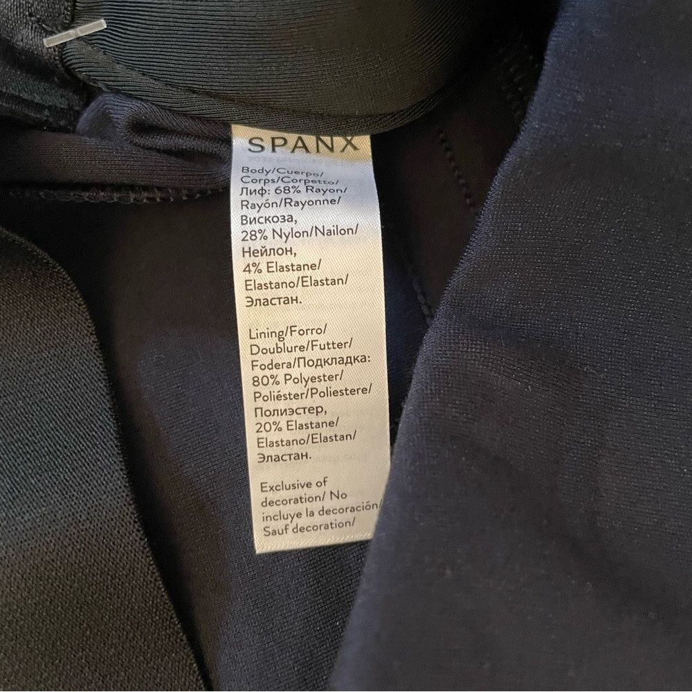 Spanx NWT New $128 Spanx Perfect Pant Ankle Piped Skinny Navy Pan Size 32" / US 10 / IT 46 - 8 Thumbnail