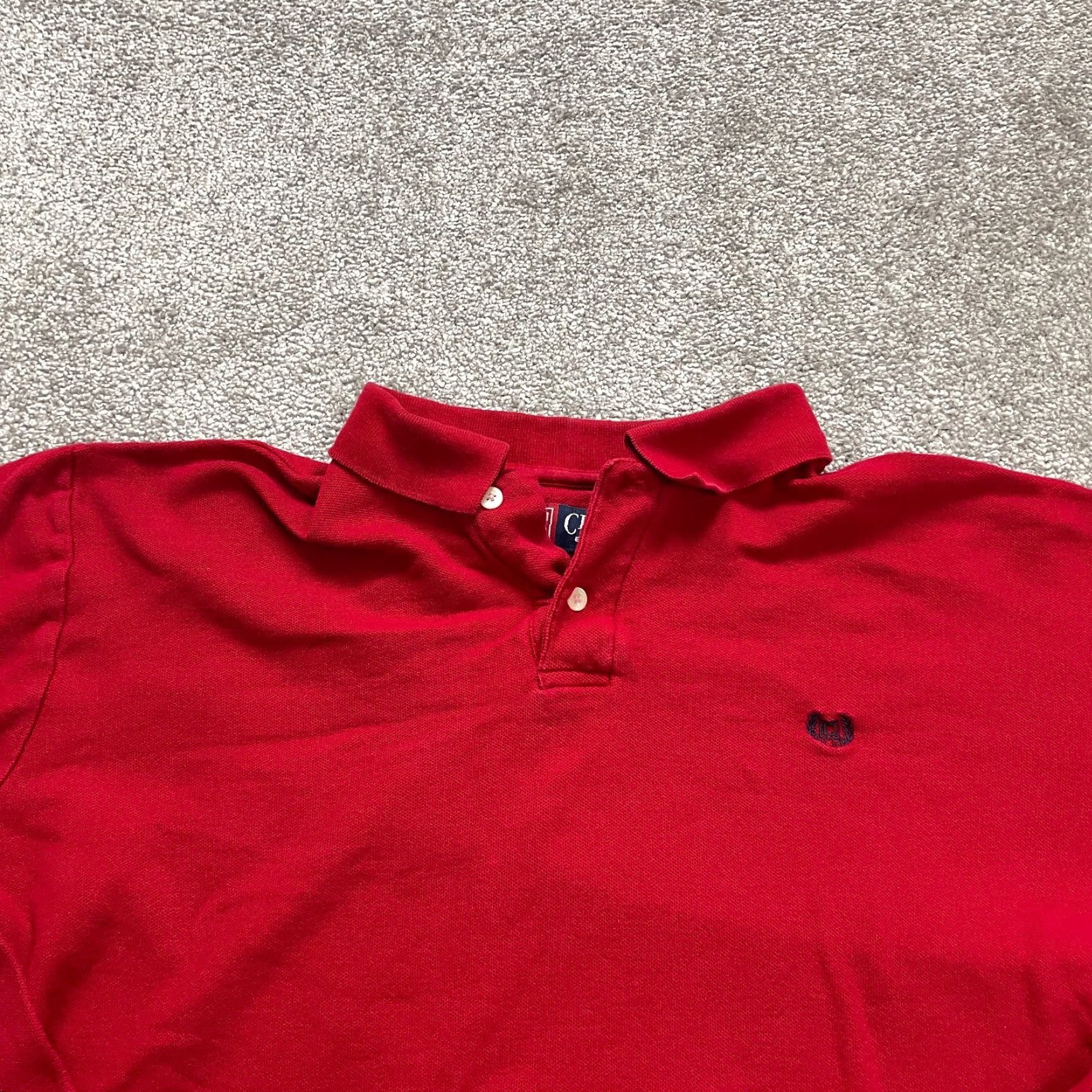 Chaps Chaps Polo Shirt Mens XL Red Long Sleeve Cotton Collared Golf Outdoor Casual Top Size US XL / EU 56 / 4 - 3 Thumbnail