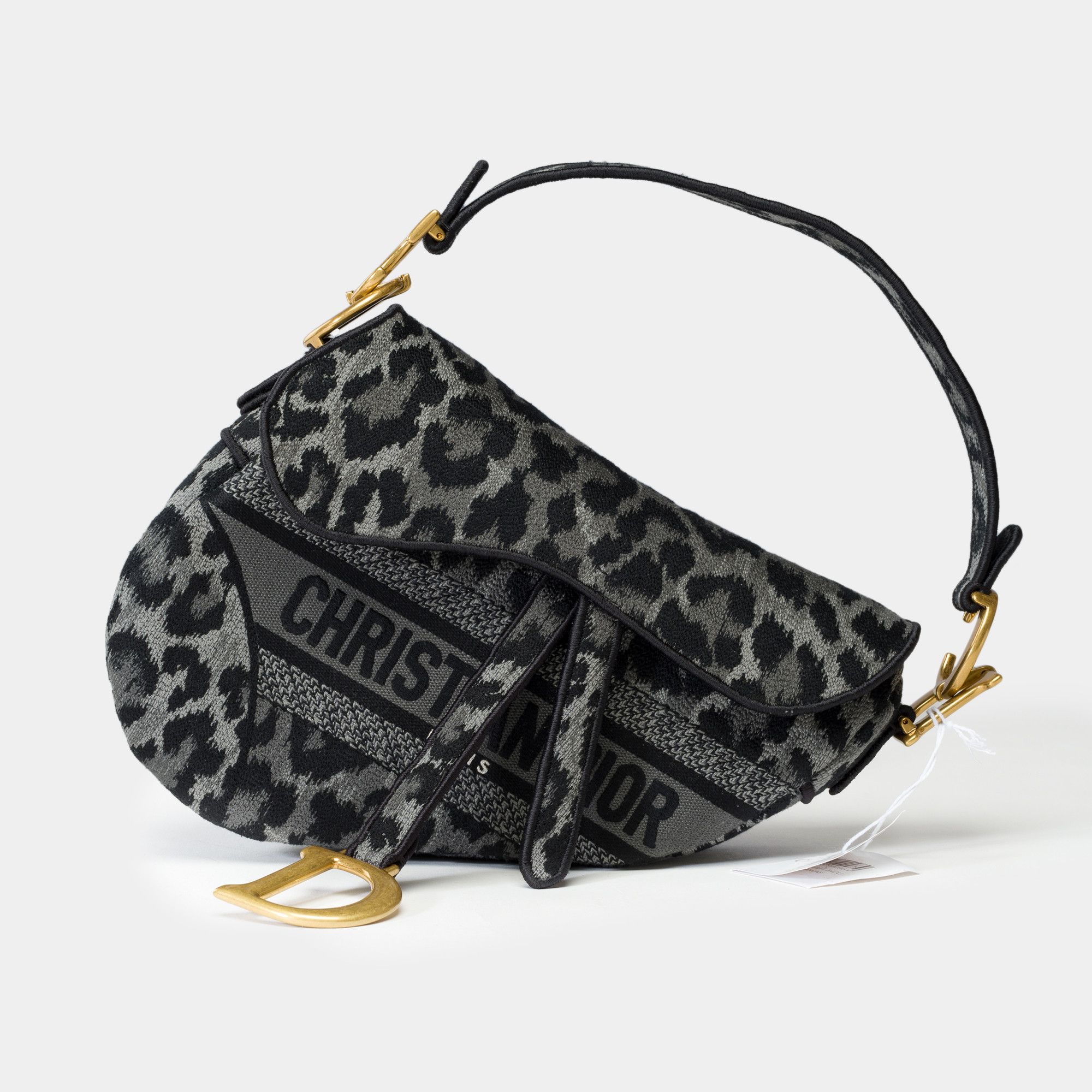 Dior DIOR Saddle in Gray Tweed Size ONE SIZE - 1 Thumbnail