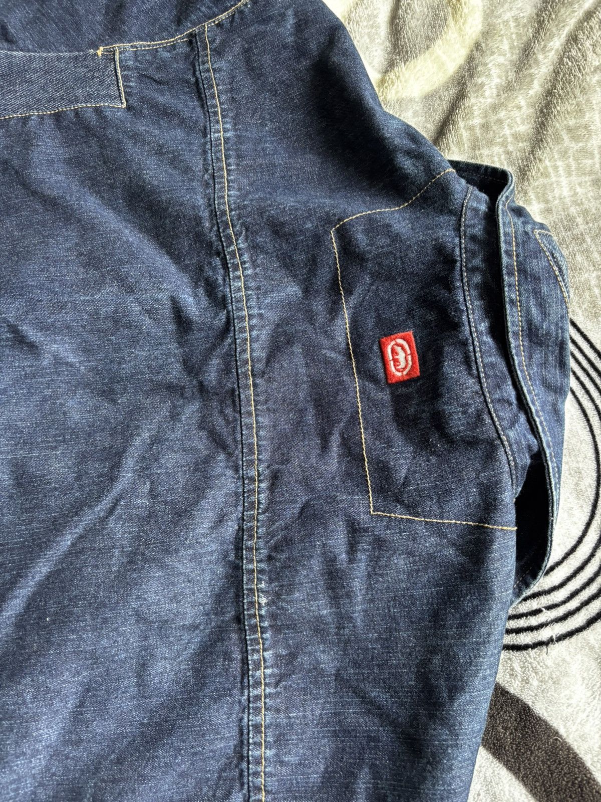 Ecko Unltd. Vintage 90s Hip Hop baggy limited editoon ECKO denim Jacket Size US XL / EU 56 / 4 - 8 Thumbnail