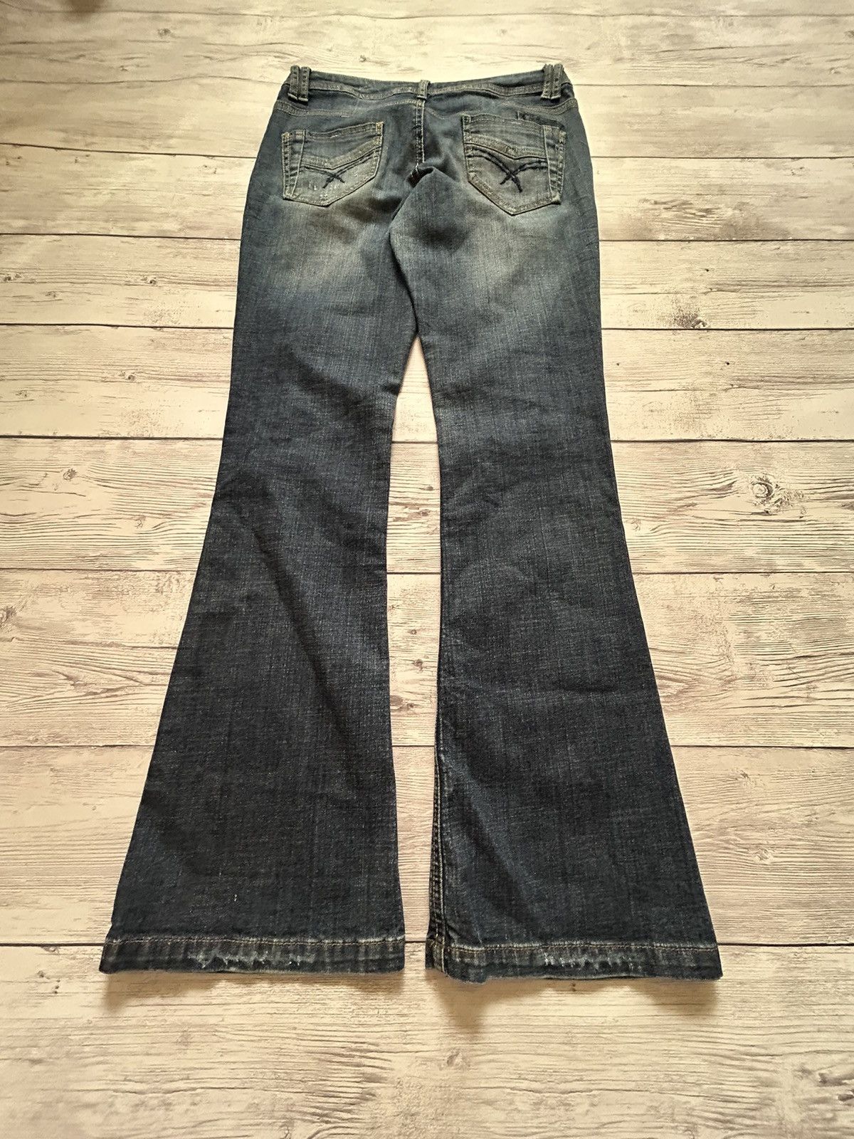 Pre-owned Hysteric Glamour X If Six Was Nine Vintage If Six Was Nine Style Flared Jeans Japanese Y2k In Blue