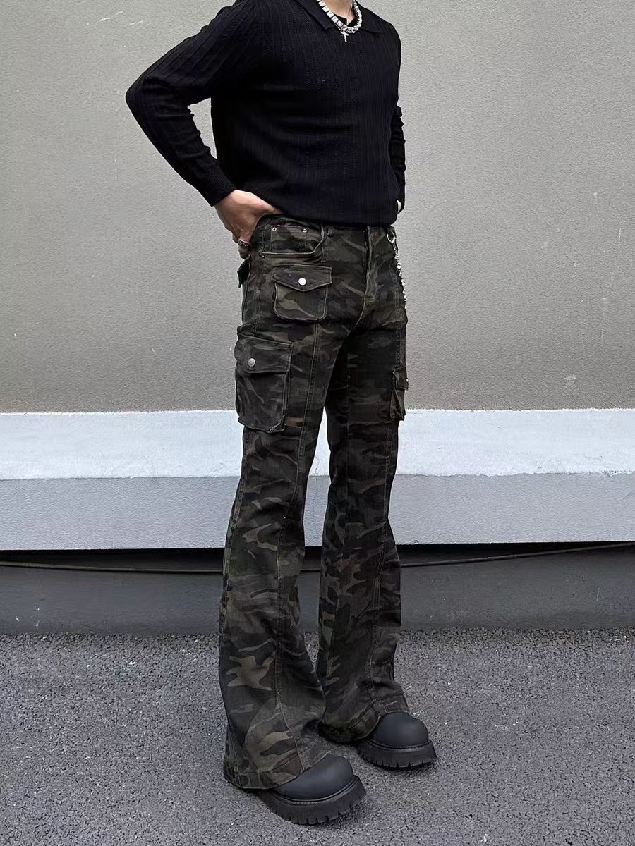 Jean Camouflage Casual Pants Size US 32 / EU 48 - 2 Thumbnail