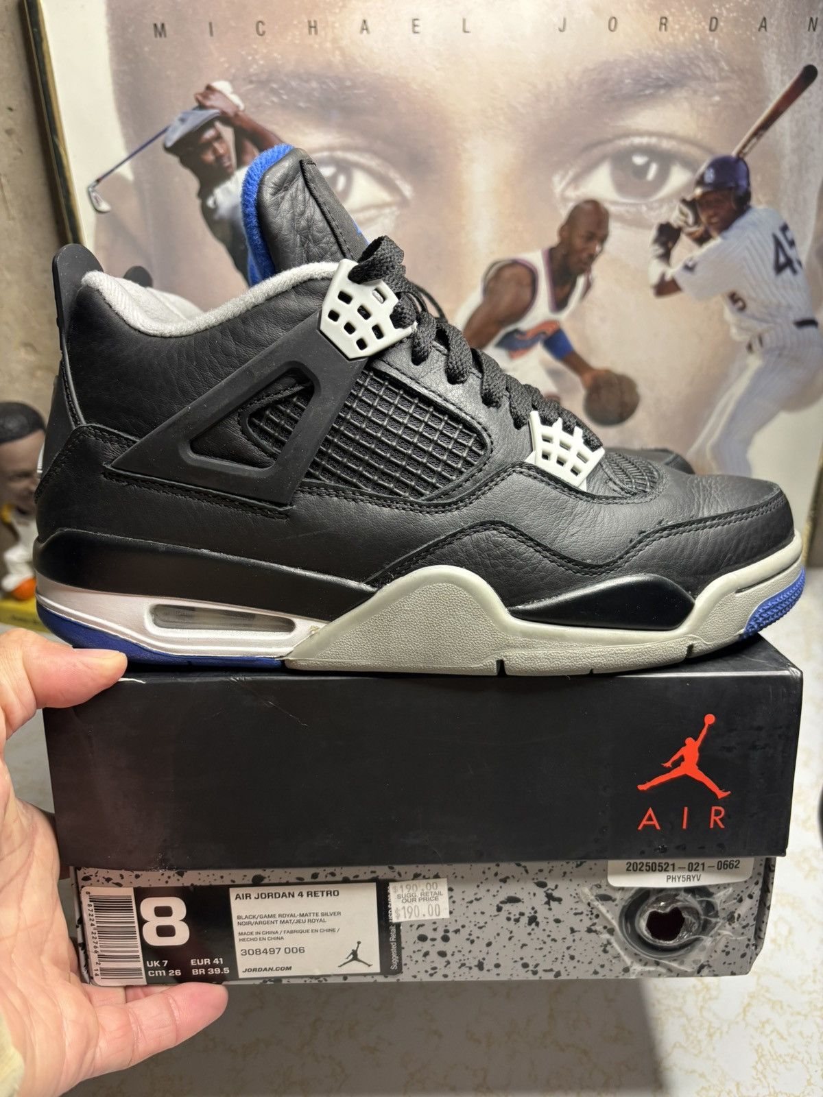 Jordan Brand Air Jordan 4 Retro Motorsports Alternate 2017 Size US 8 / EU 41 - 1 Thumbnail