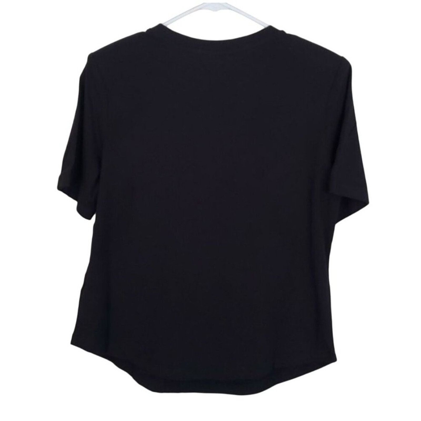 Good American Good American Good Shoulders Tee Shirt 2 Classic Black Size XS / US 0-2 / IT 36-38 - 7 Thumbnail