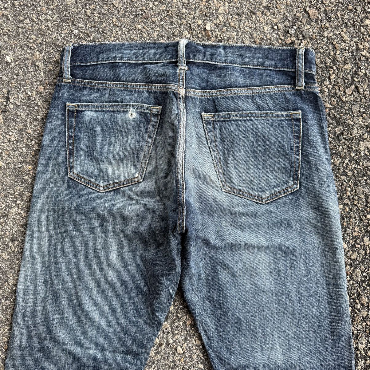 Japanese Brand VINTAGE JAPANESE STRAIGHT FADED JEAN DENIM PANTS Size US 35 - 10 Thumbnail