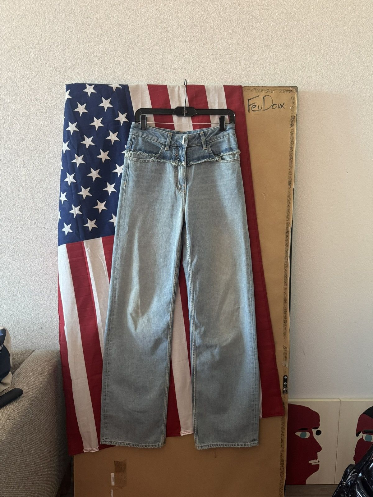 Givenchy Givenchy Boro Destroyed Moleskin Distressed Denim