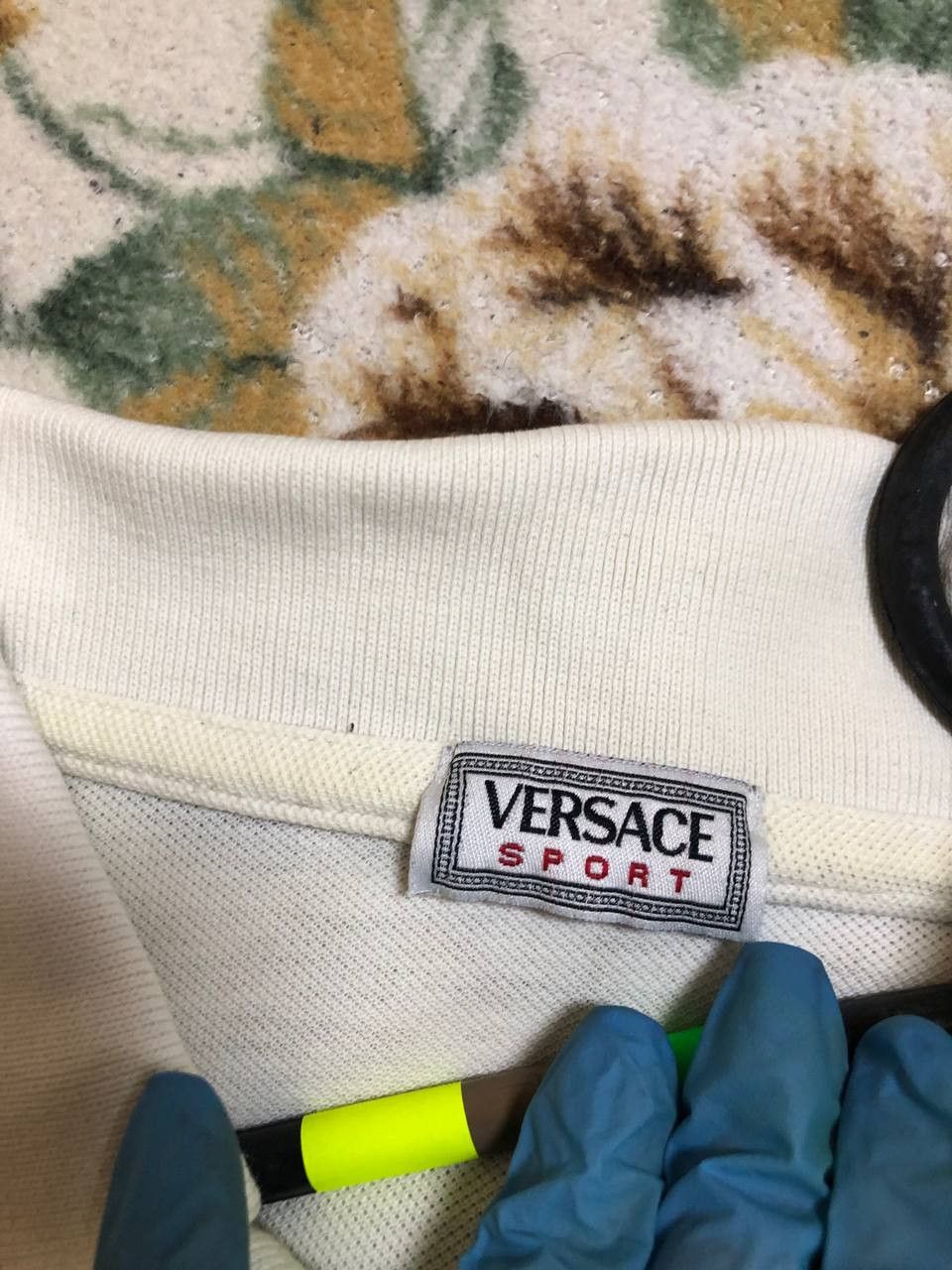 Versace Vintage Versace Sport Tennis White Tshirt polo Size US L / EU 52-54 / 3 - 2 Thumbnail