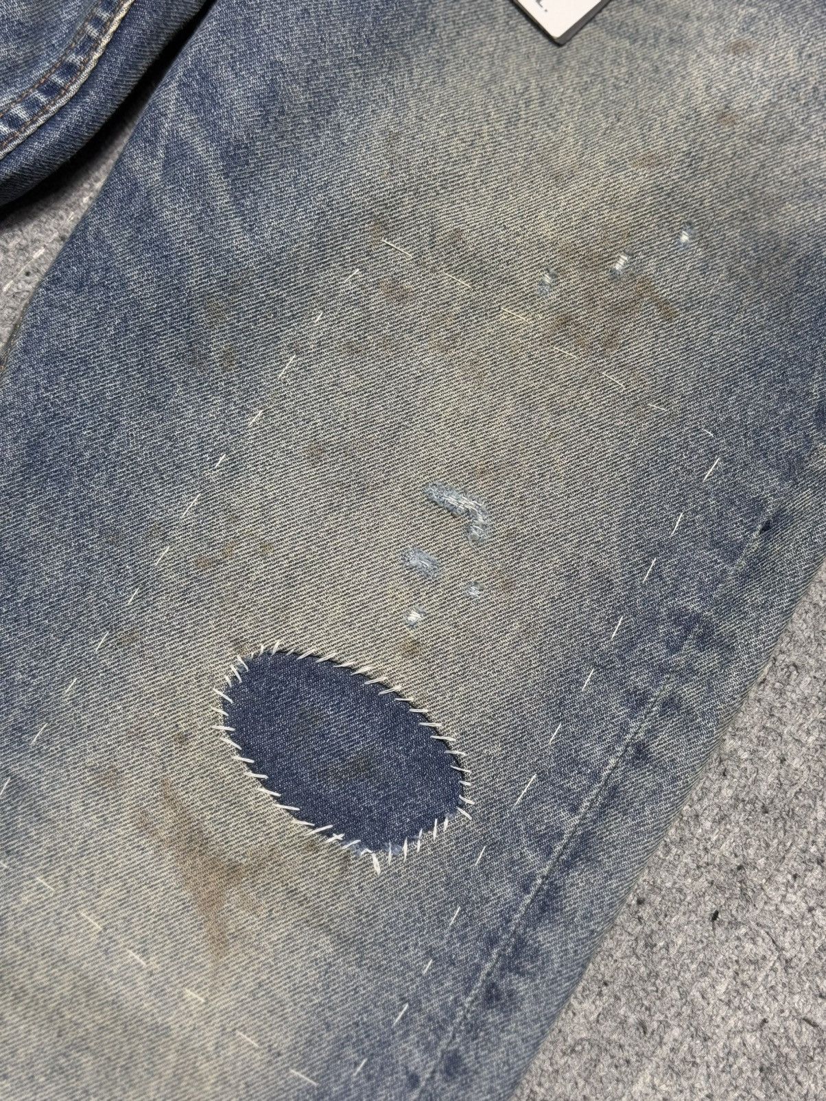 Enfants Riches Deprimes ERD - Hit & Run Straight- Appliquéd Distressed Jeans Size US 34 / EU 50 - 5 Thumbnail