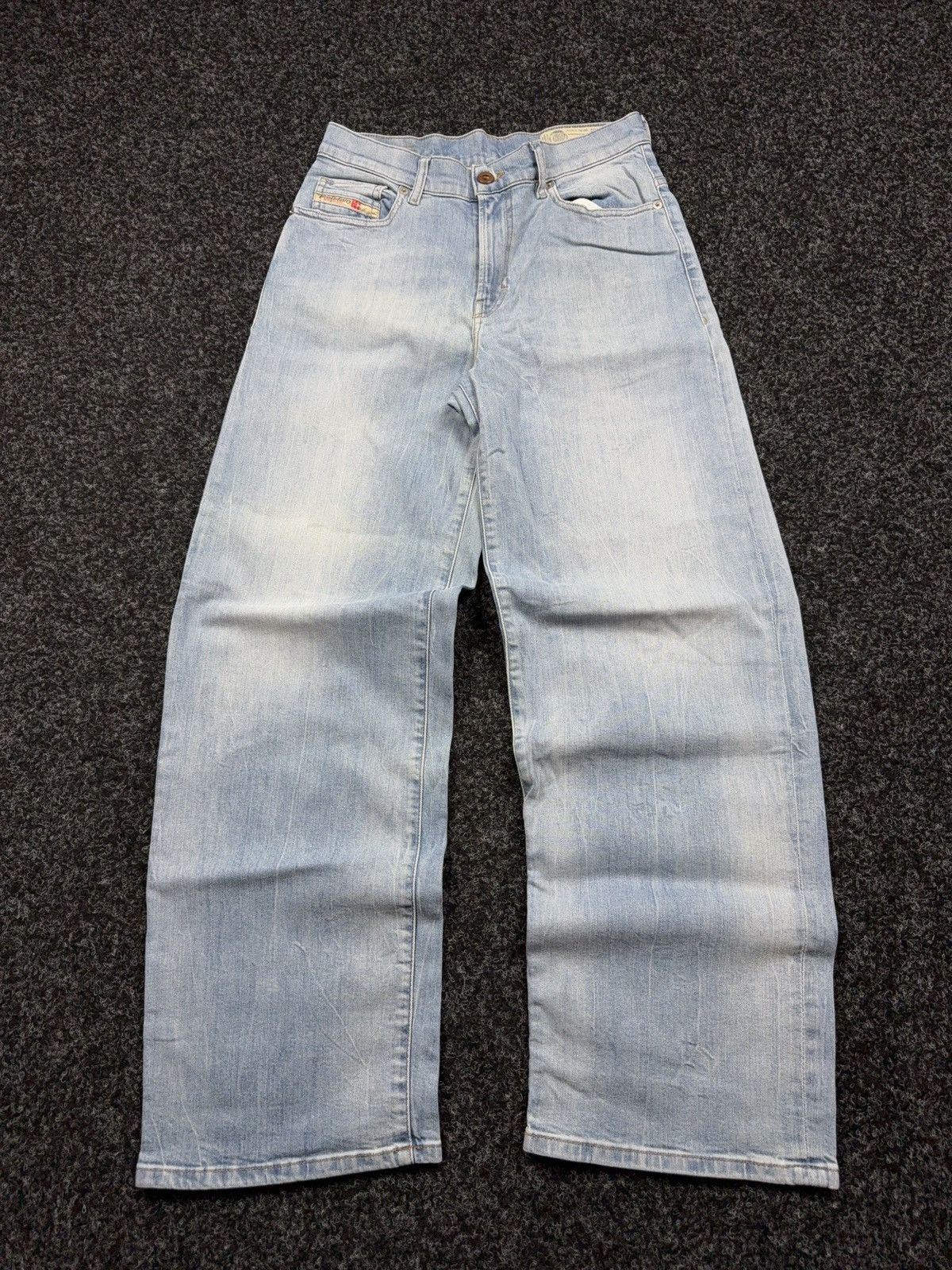 Diesel Luxury 00s Diesel Industry Widee Light Wash Y2K Denim Jeans Size 26" / US 2 / IT 38 - 1 Thumbnail