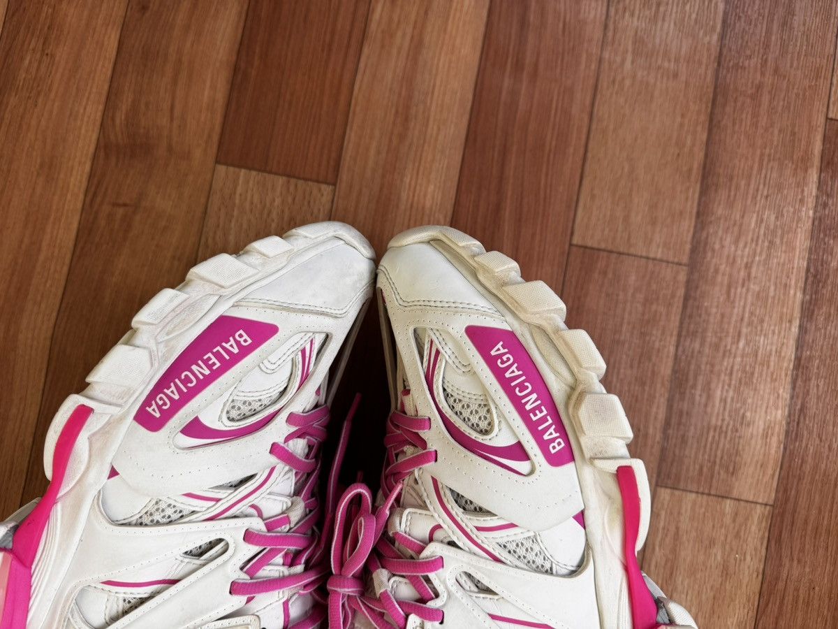 Balenciaga 💕🔥BALENCIAGA PINK / WHITE TRACK SNEAKERS Size US 8 / IT 38 - 12 Thumbnail