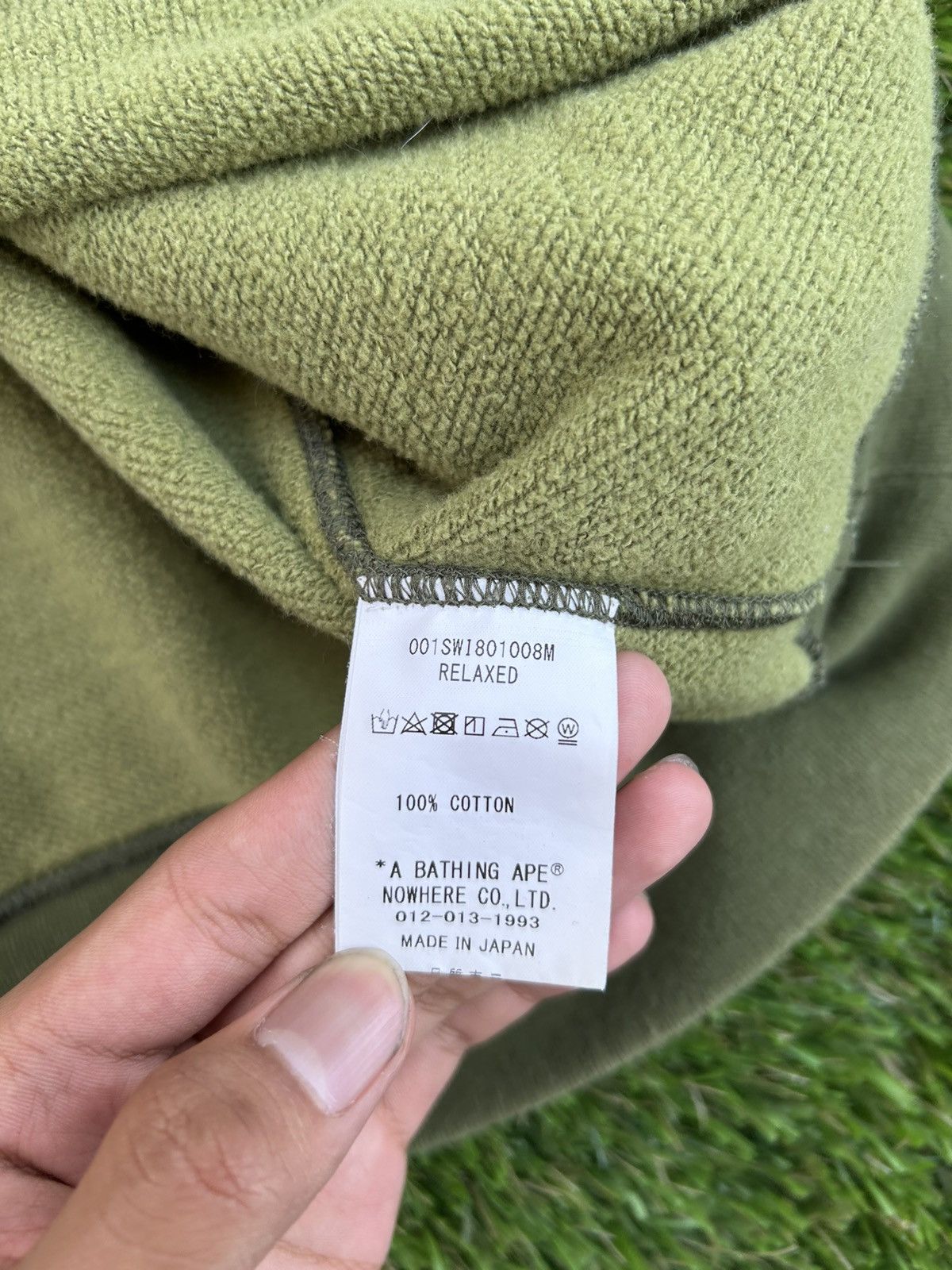 Bape × Swarovski BAPE Swarovski Spellout ABC Green Camo Crewneck Sweatshirt Size US XXL / EU 58 / 5 - 6 Thumbnail