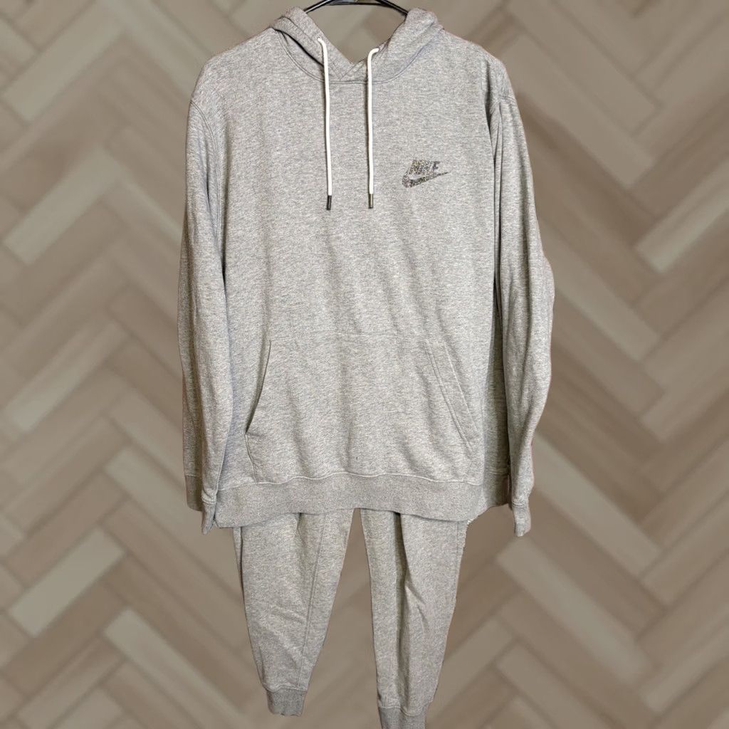 Nike Nike Mens Tracksuit Set Gray Fleece Speckled Hoodie and Joggers L/Regular Size US L / EU 52-54 / 3 - 1 Thumbnail