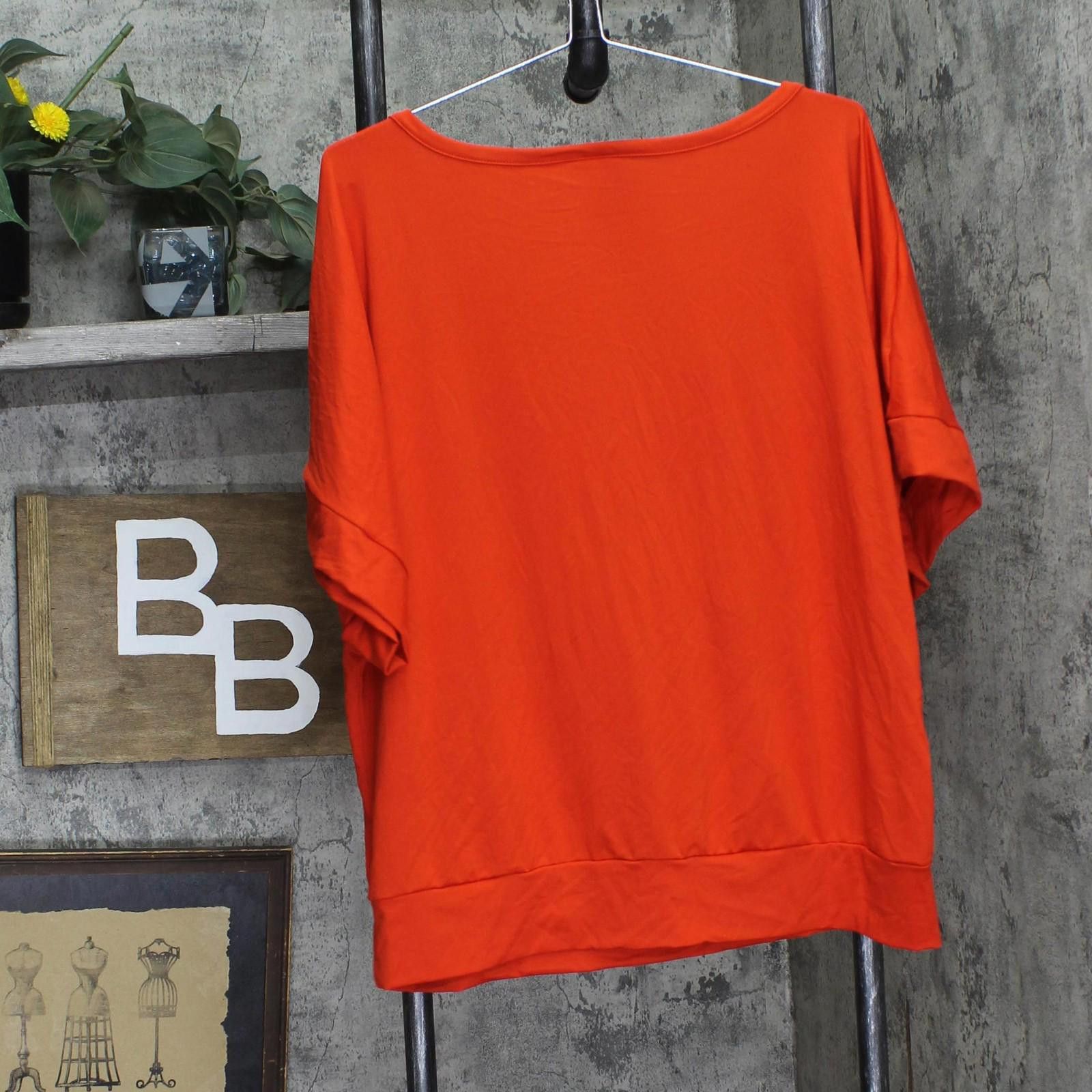 Other Nwt 24seven Comfort Apparel Boxy Shirt Top Burnt Orange Xl Size XL / US 12-14 / IT 48-50 - 2 Thumbnail